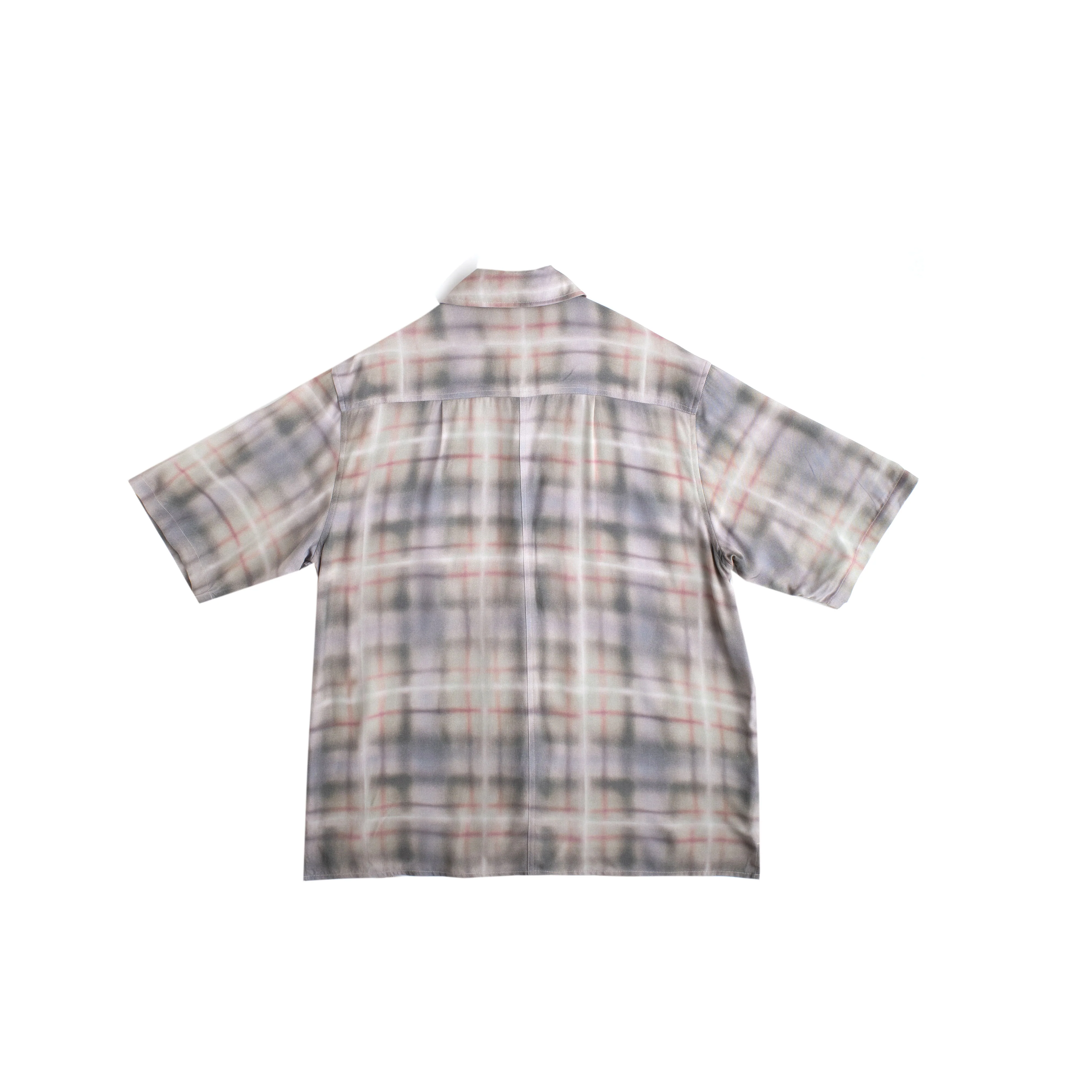 AIR BRUSH PLAID BUTTON UP - Image 3