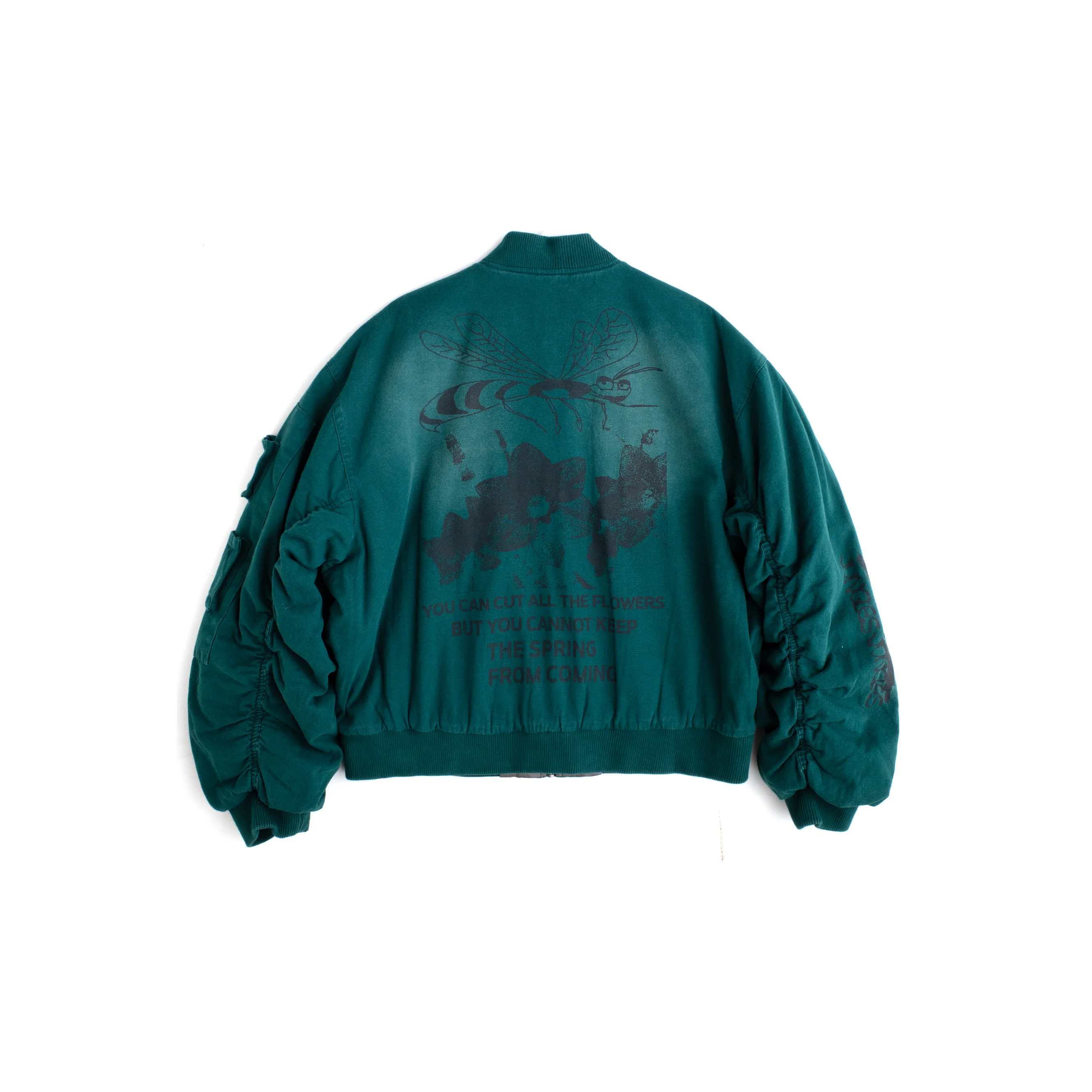 YOU CAN CUT ALL THE FLOWERS BOMBER JACKET - Image 6