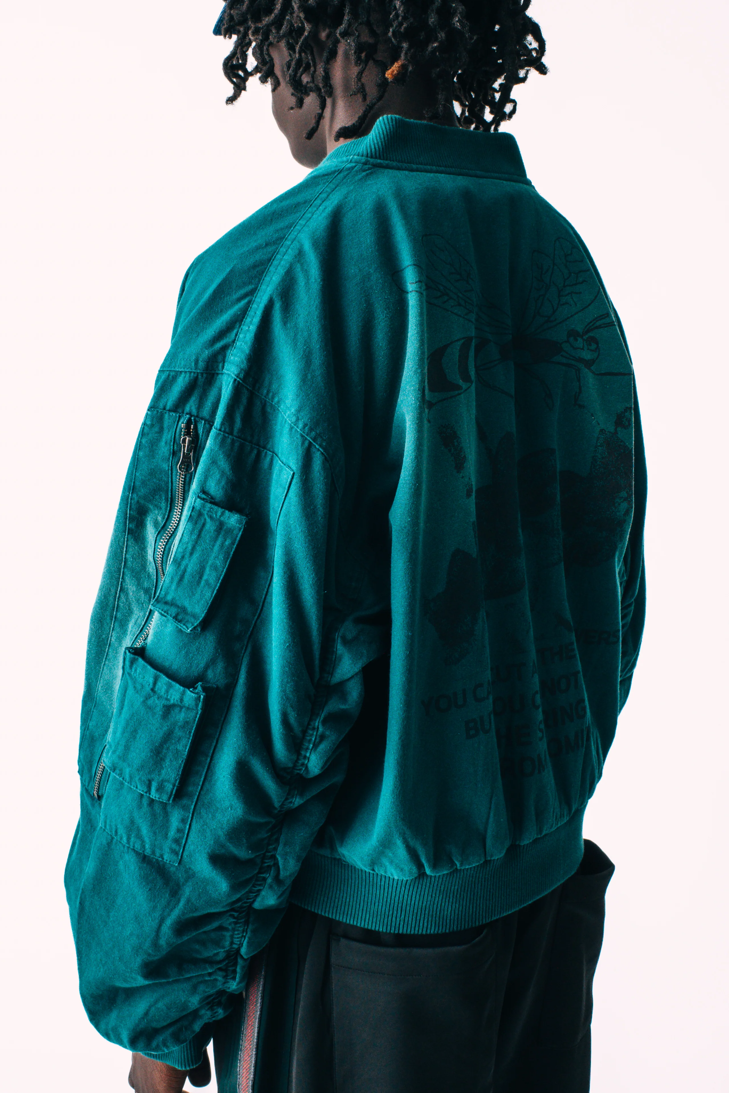 YOU CAN CUT ALL THE FLOWERS BOMBER JACKET - Image 7
