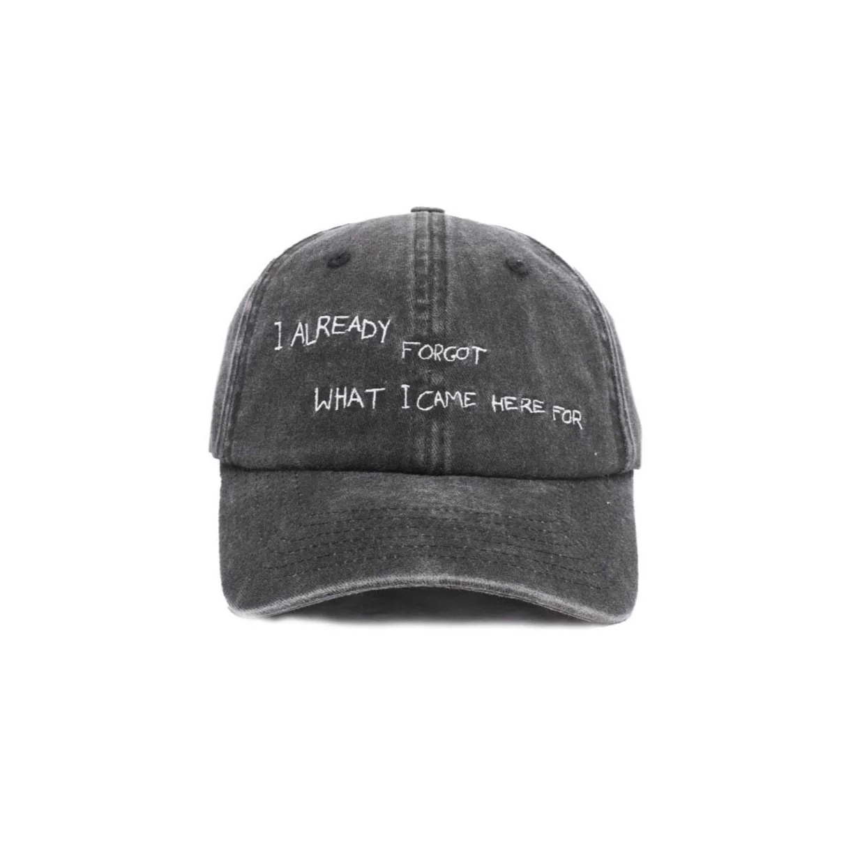 ALREADY FORGOT CAP WASHED BLACK