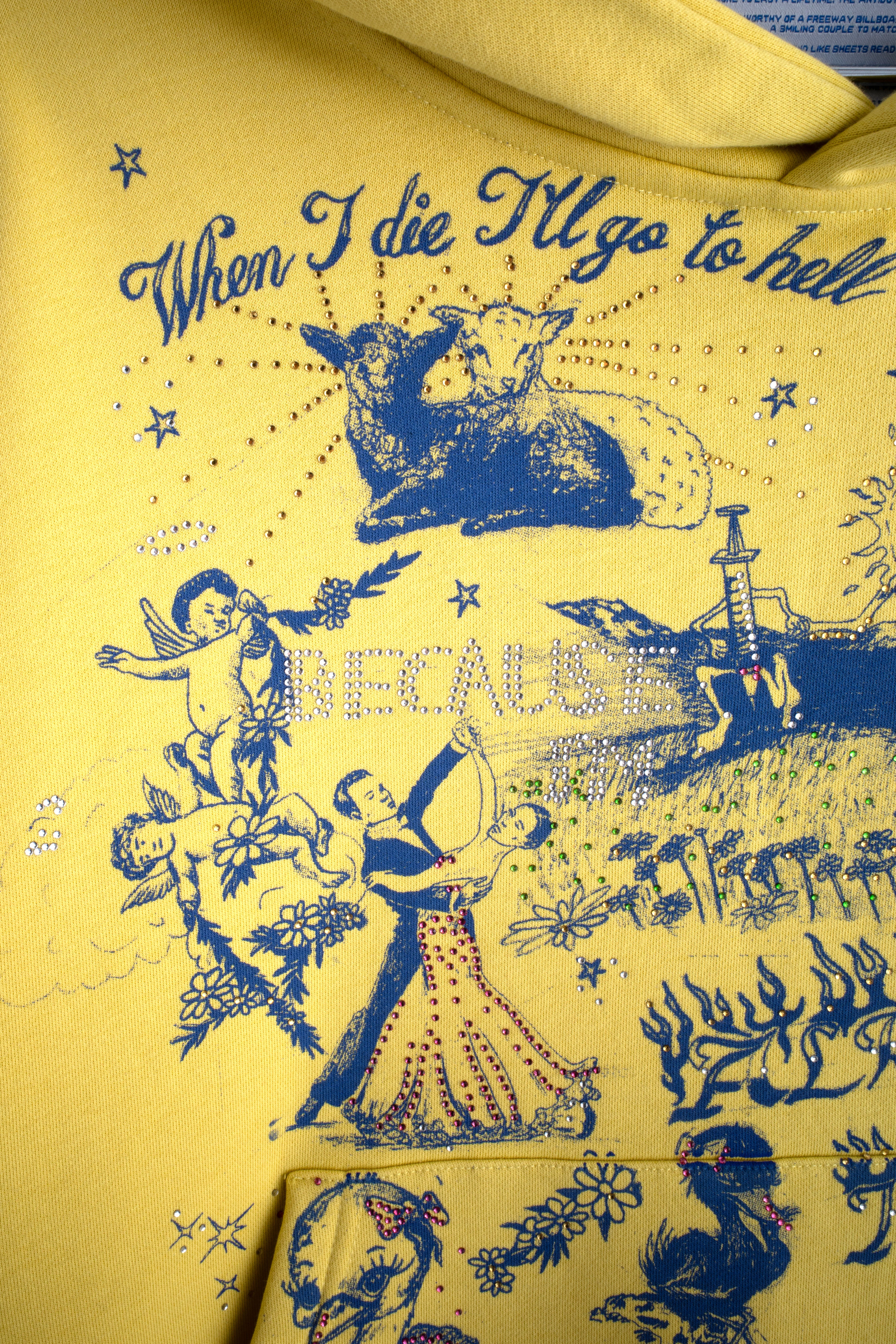 ALREADY IN HEAVEN HOODIE YELLOW - Image 10