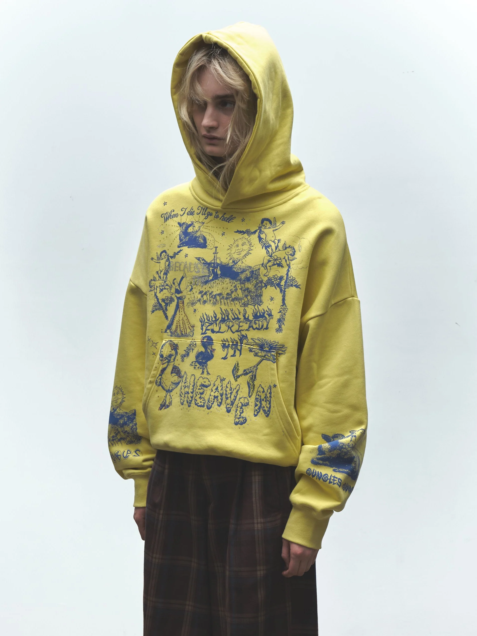 ALREADY IN HEAVEN HOODIE YELLOW - Image 2