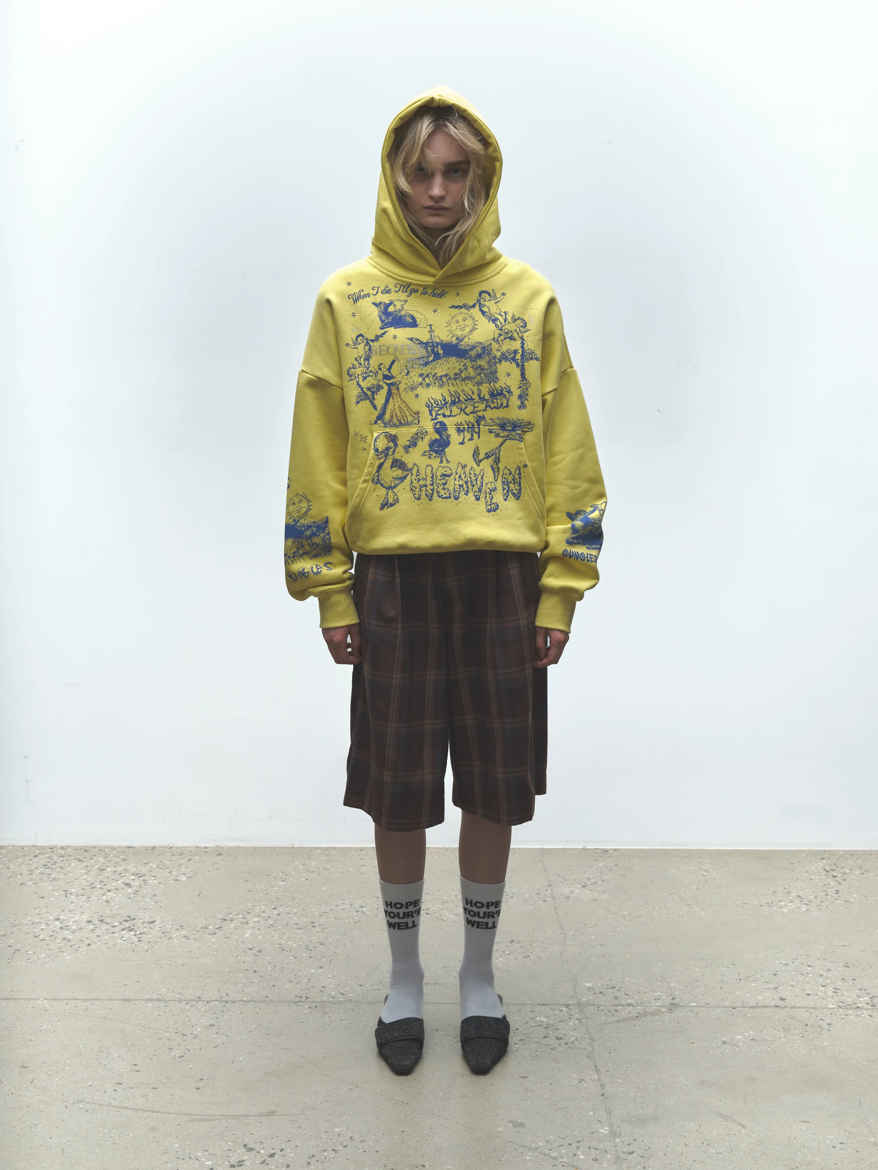 ALREADY IN HEAVEN HOODIE YELLOW - Image 3
