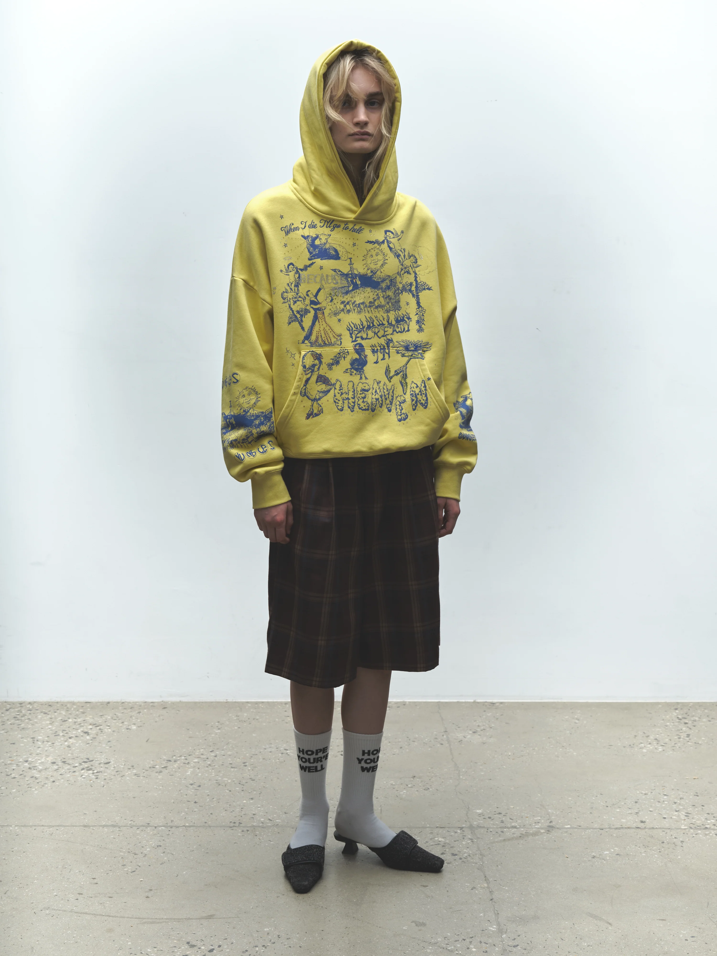 ALREADY IN HEAVEN HOODIE YELLOW - Image 6