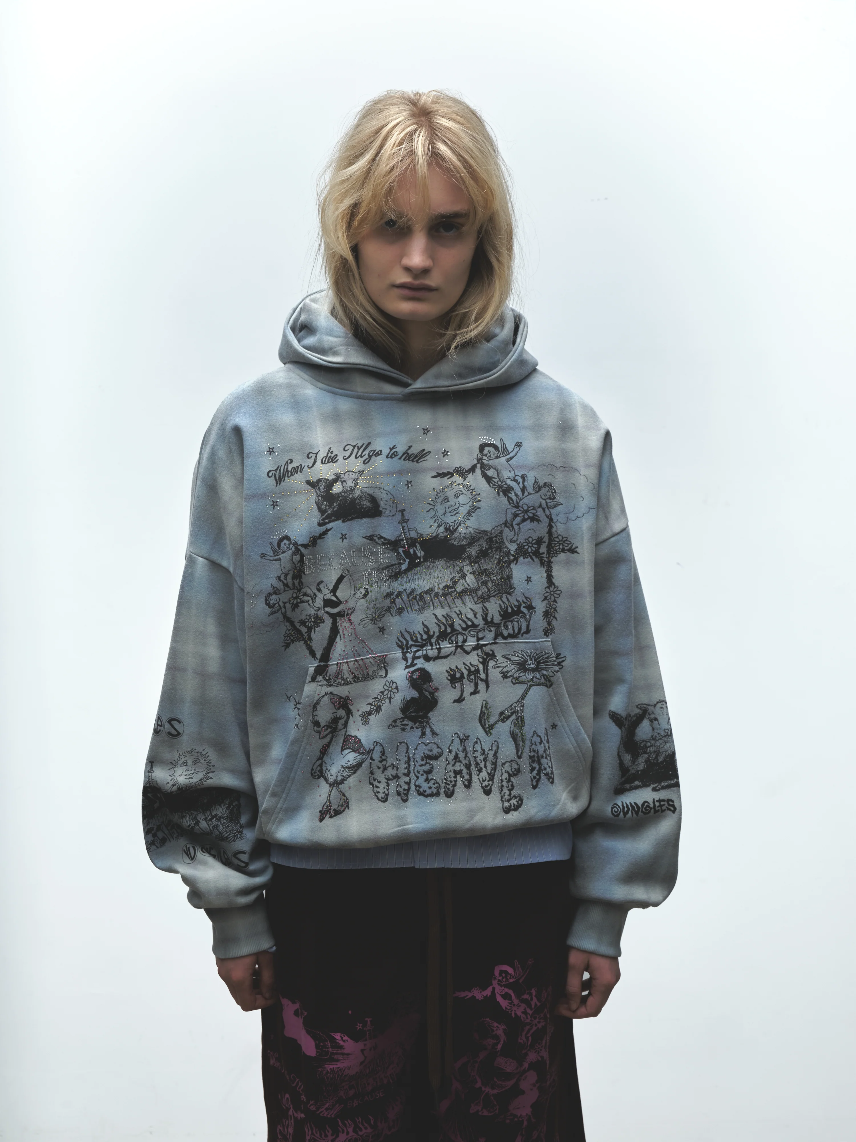 ALREADY IN HEAVEN PLAID HOODIE - Image 3