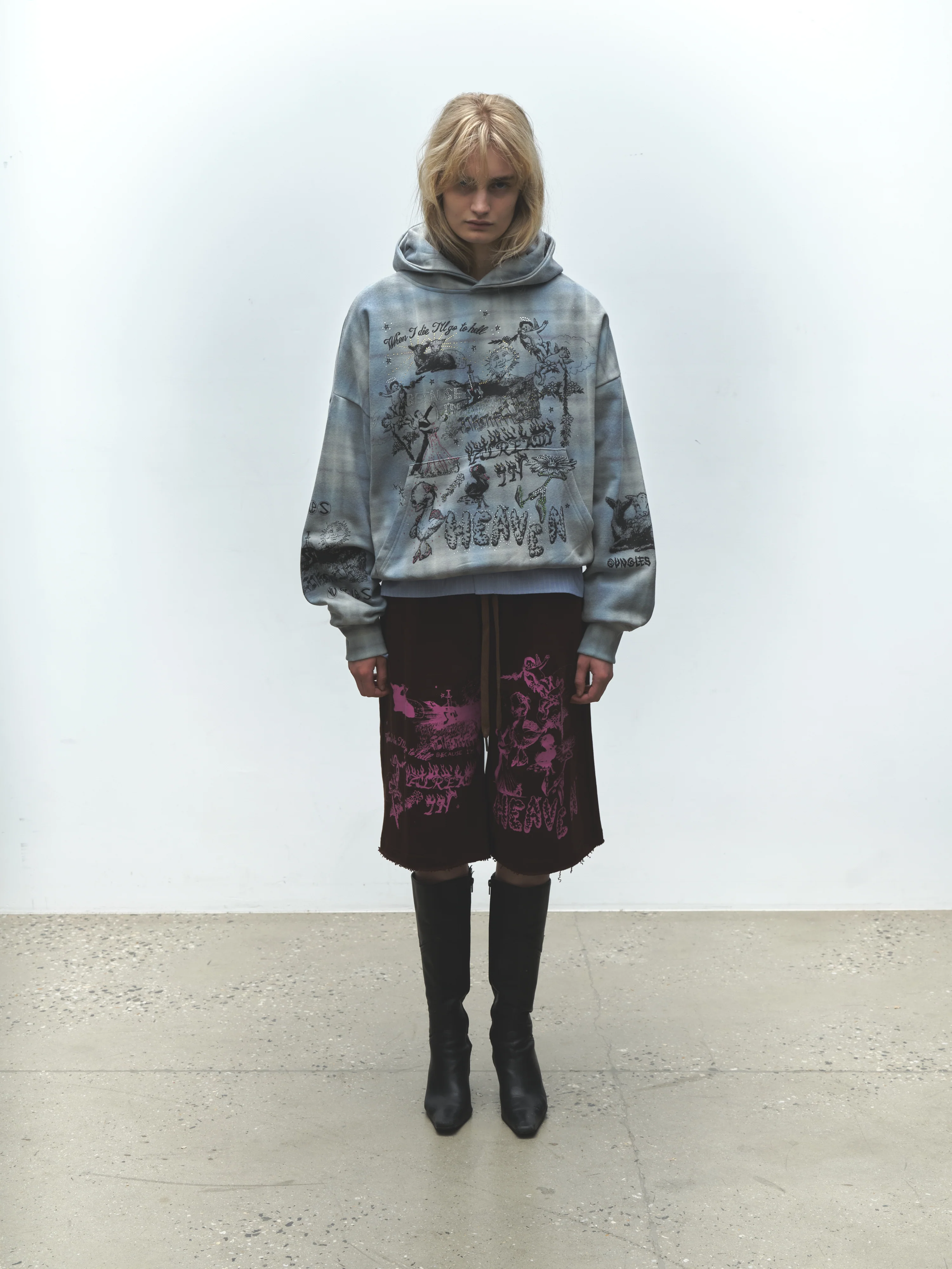 ALREADY IN HEAVEN PLAID HOODIE - Image 4