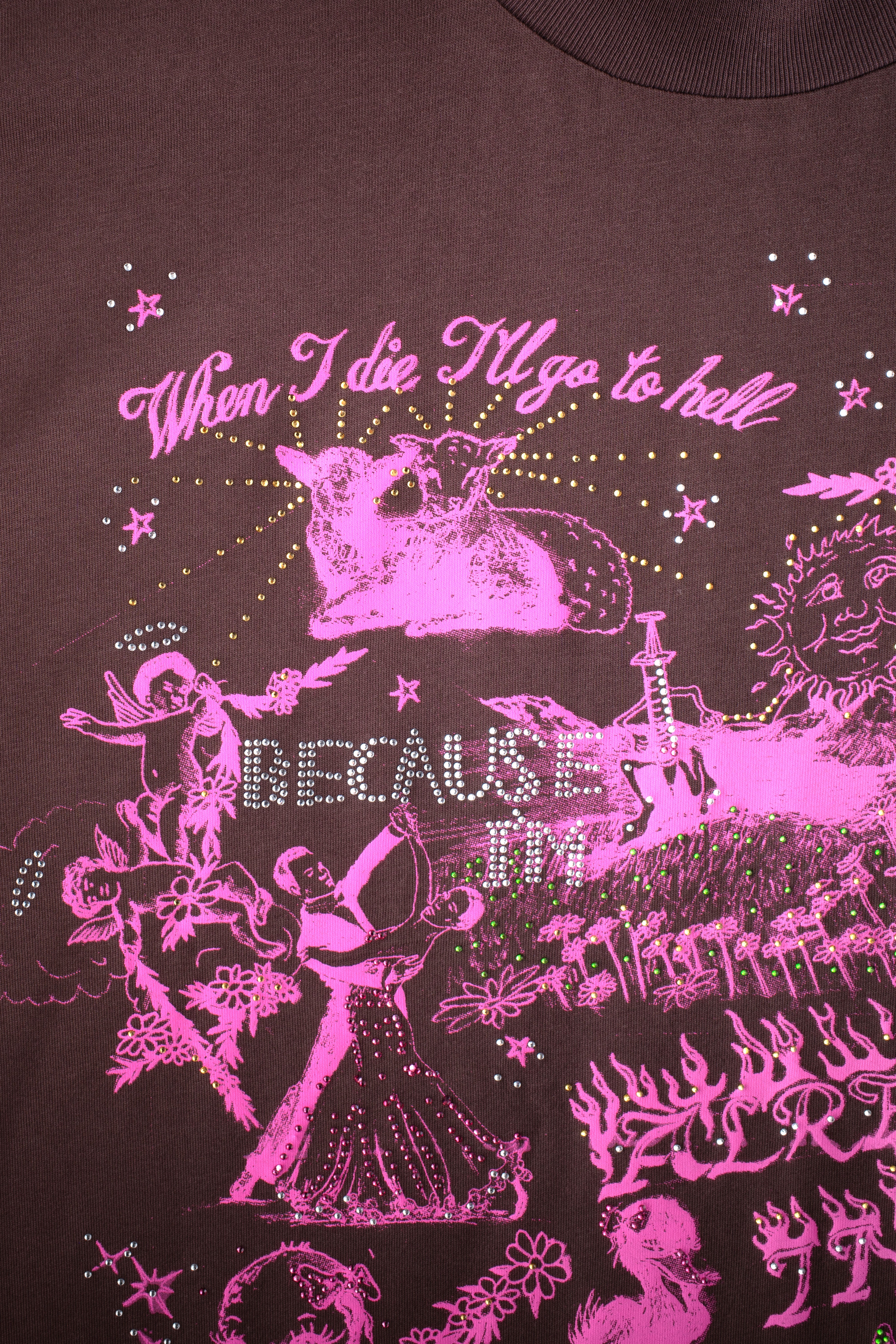 ALREADY IN HEAVEN TEE BROWN - Image 2