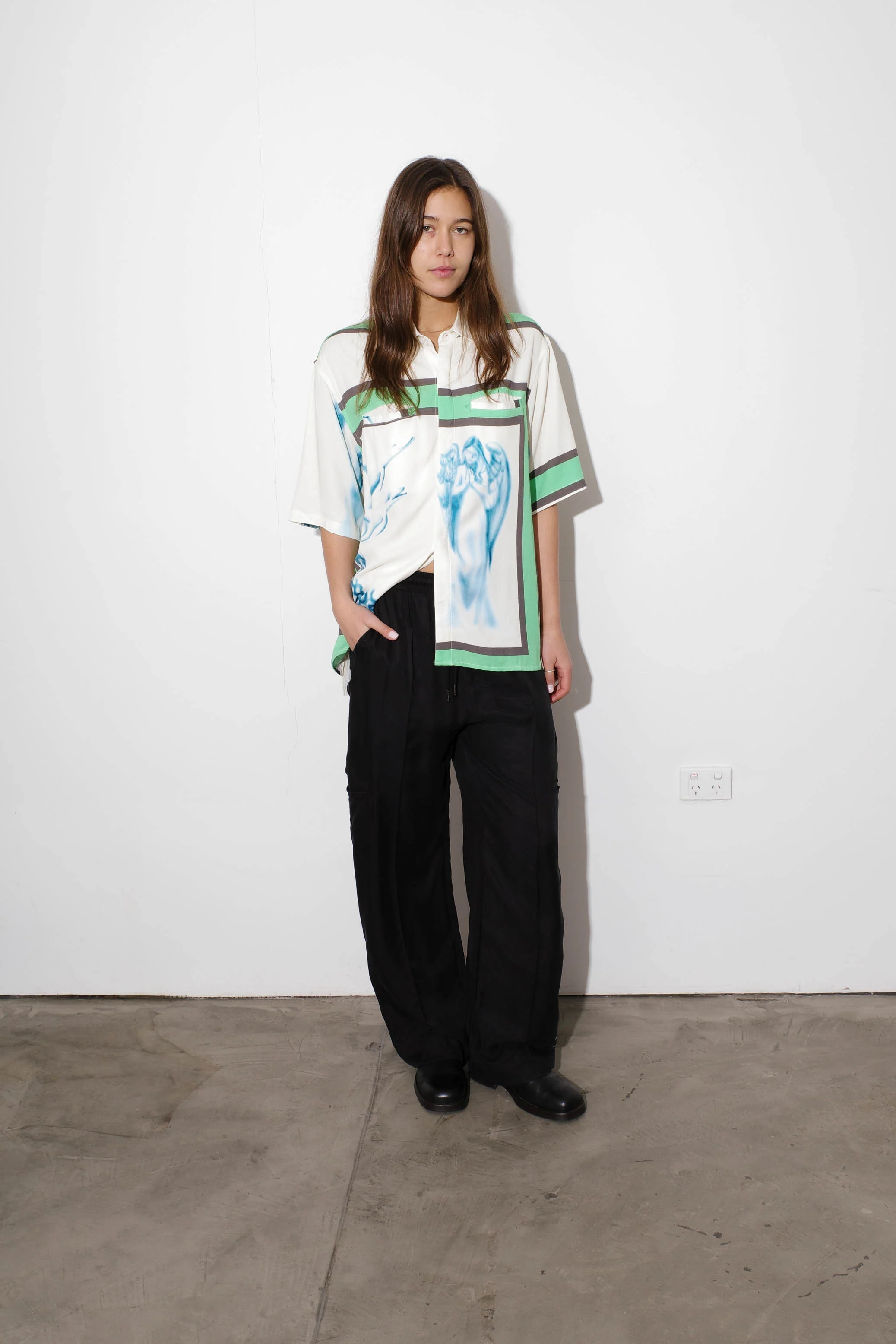 Angels Button Up Shirt - Image 4