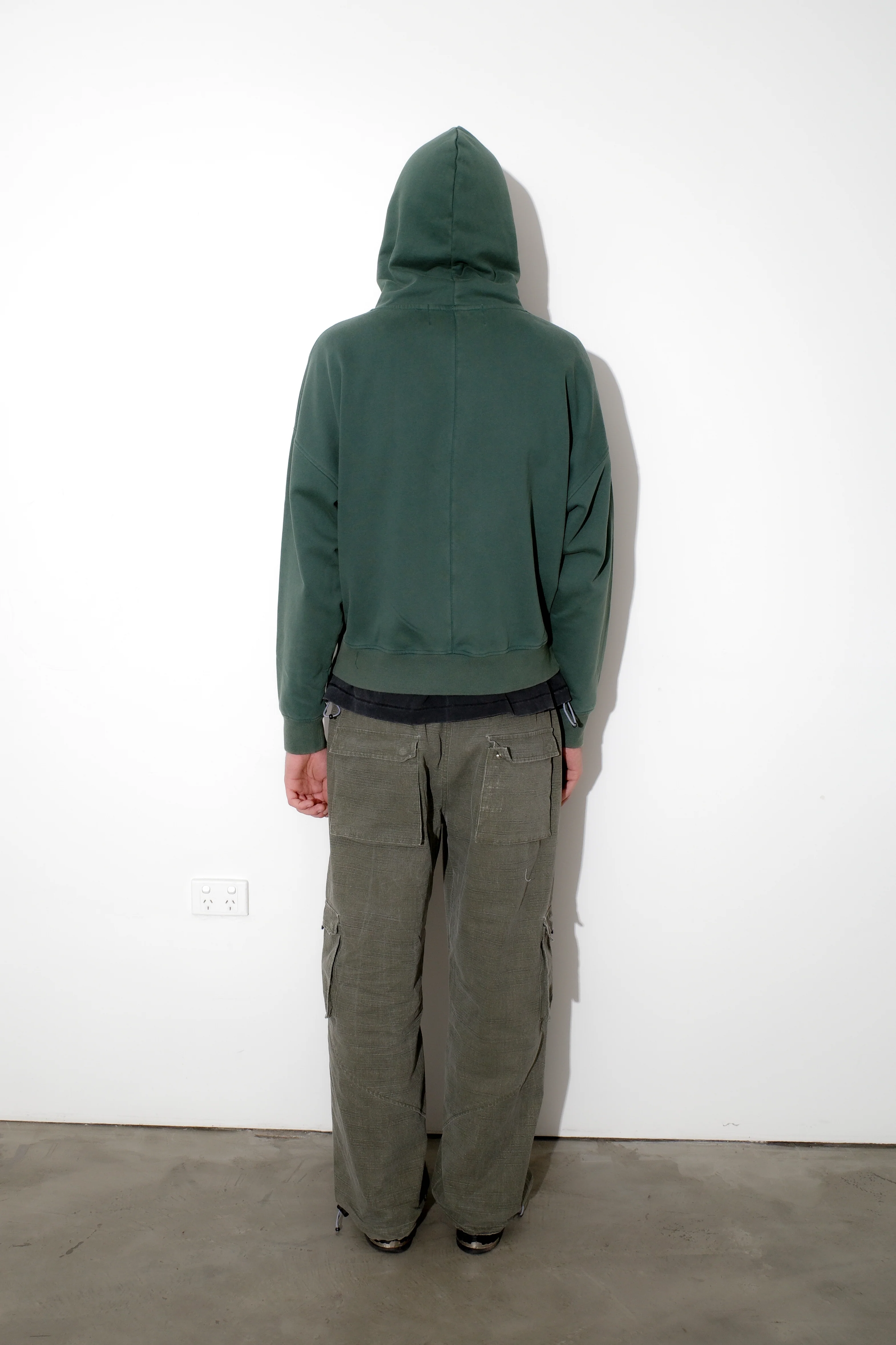 Appointment Only Zip-Up Hoodie Faded Green - Image 6
