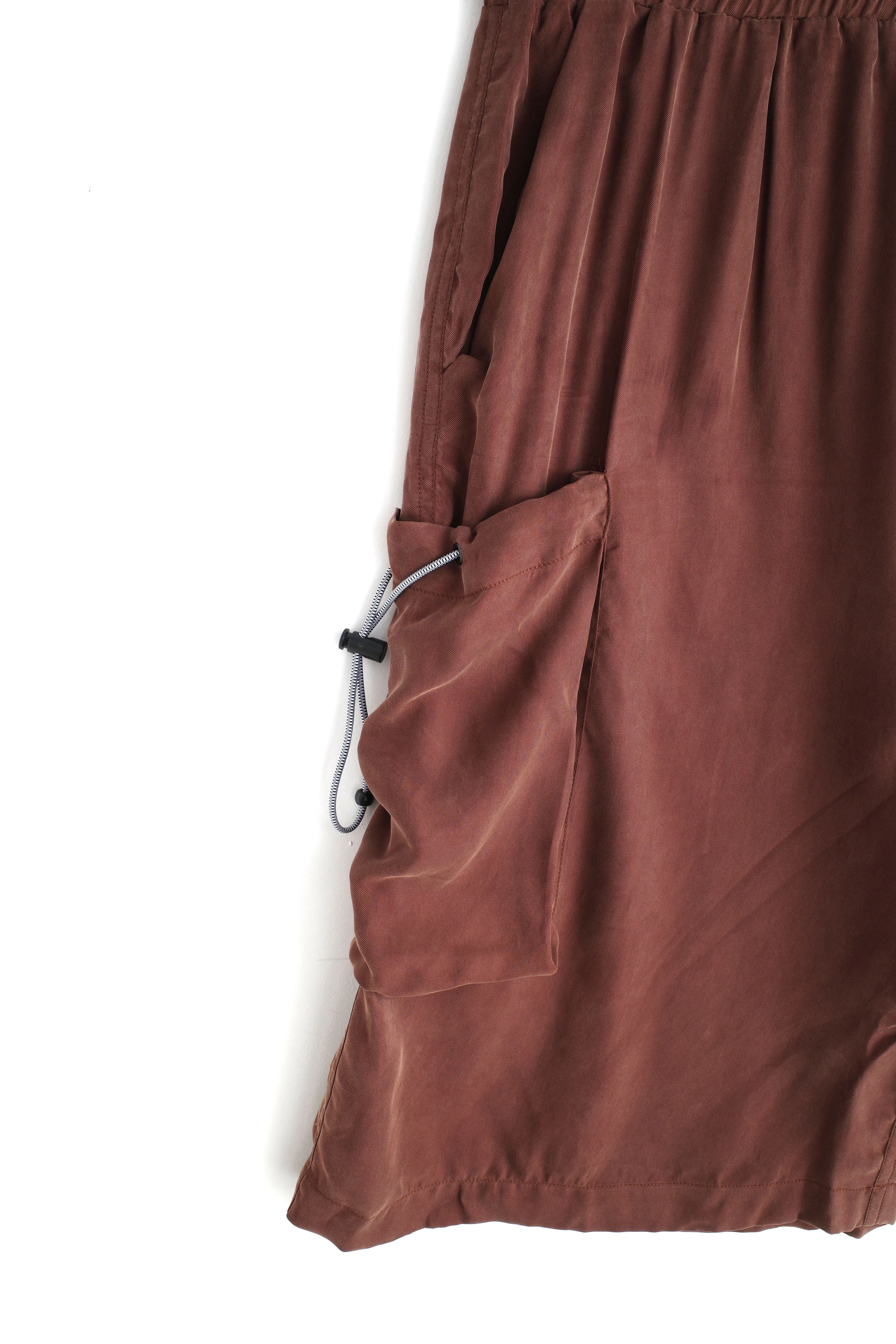 Cupro Oversized Pocket Shorts - Image 4