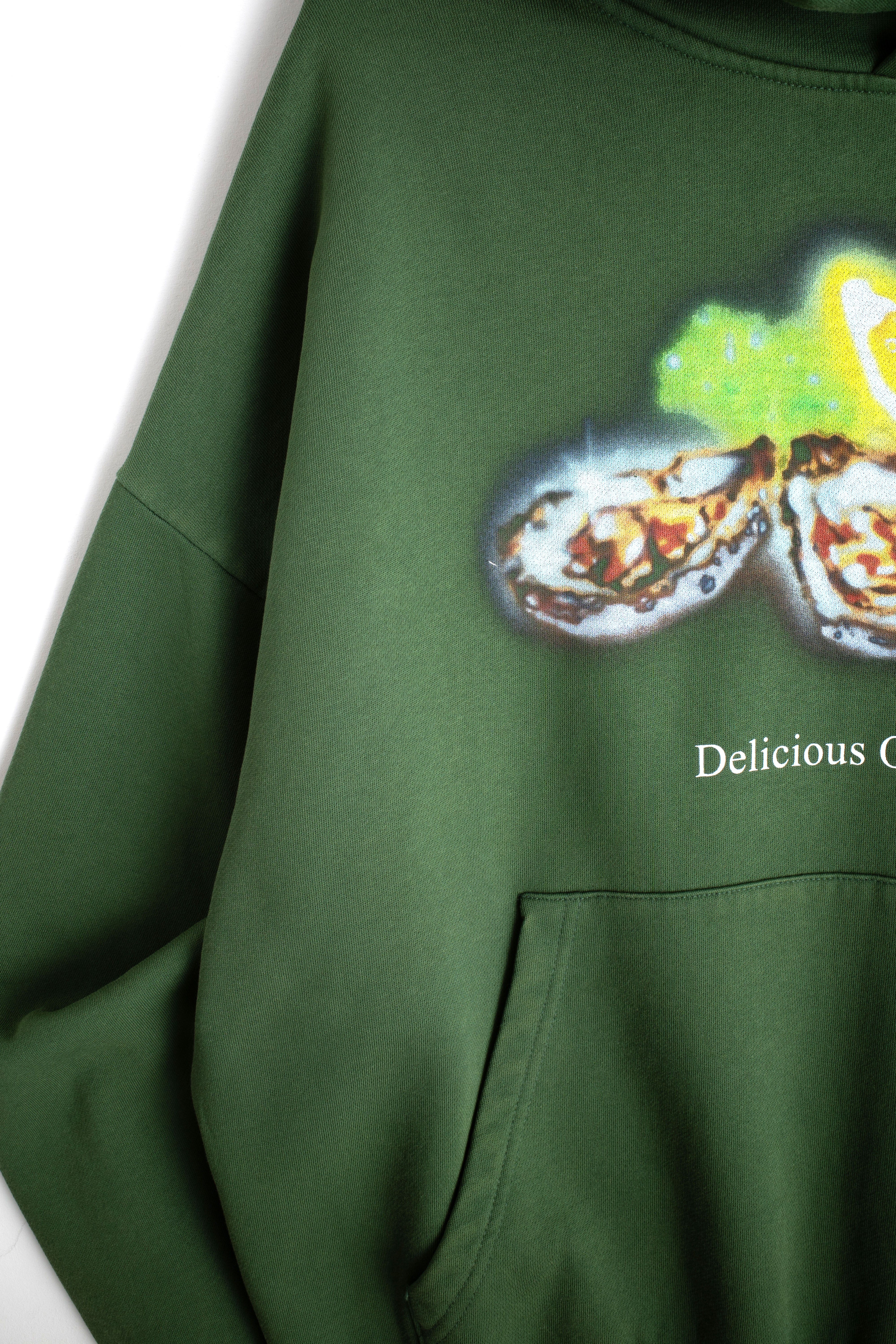 Delicious Oysters Hoodie - faded green - Image 4