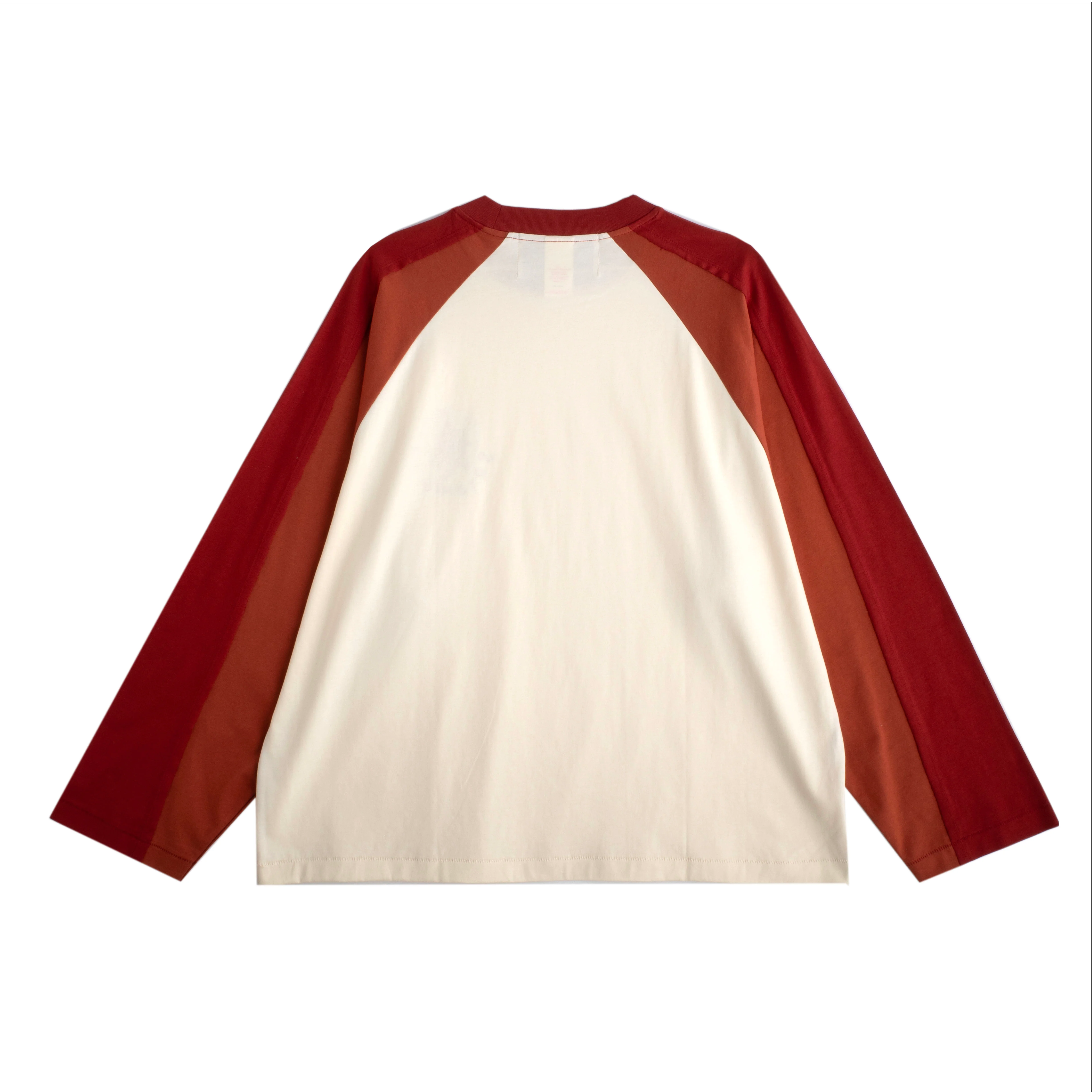 DOUBLE LAYER RAGLAN TEE- RUST - Image 2
