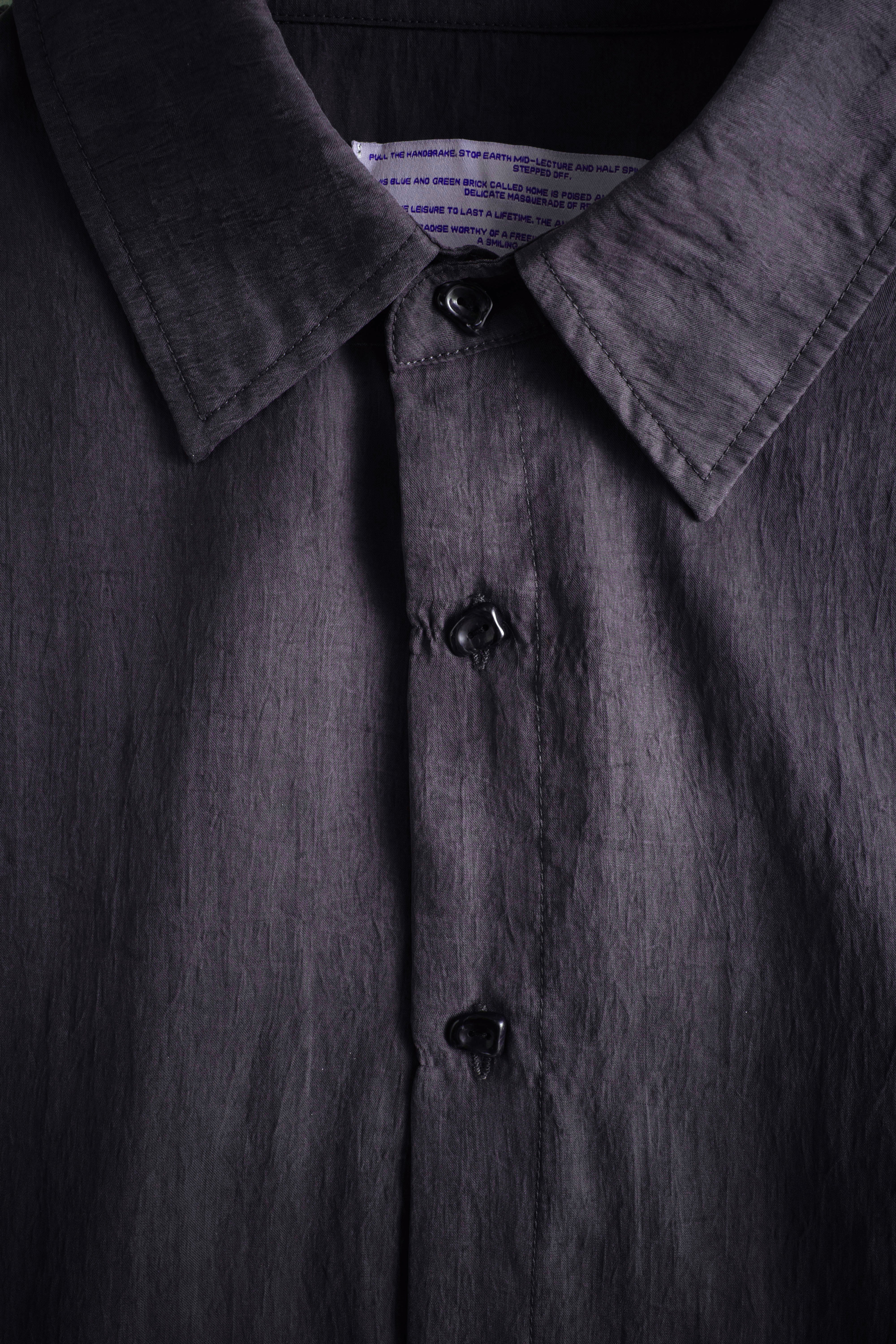 CRINKLE BUTTON UP SHIRT - Image 4