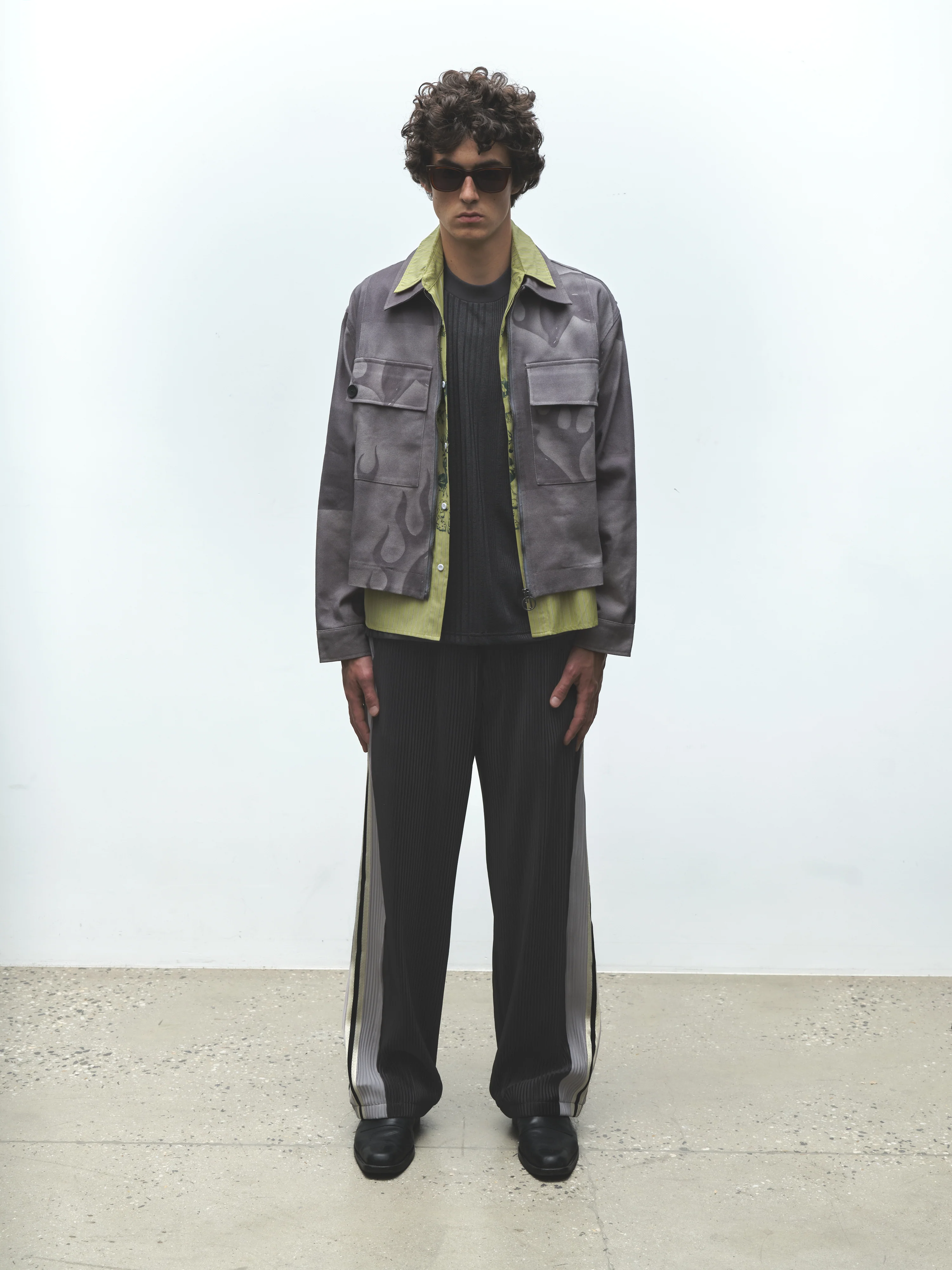 FLAMING DOLPHIN TRUCKER JACKET - Image 2