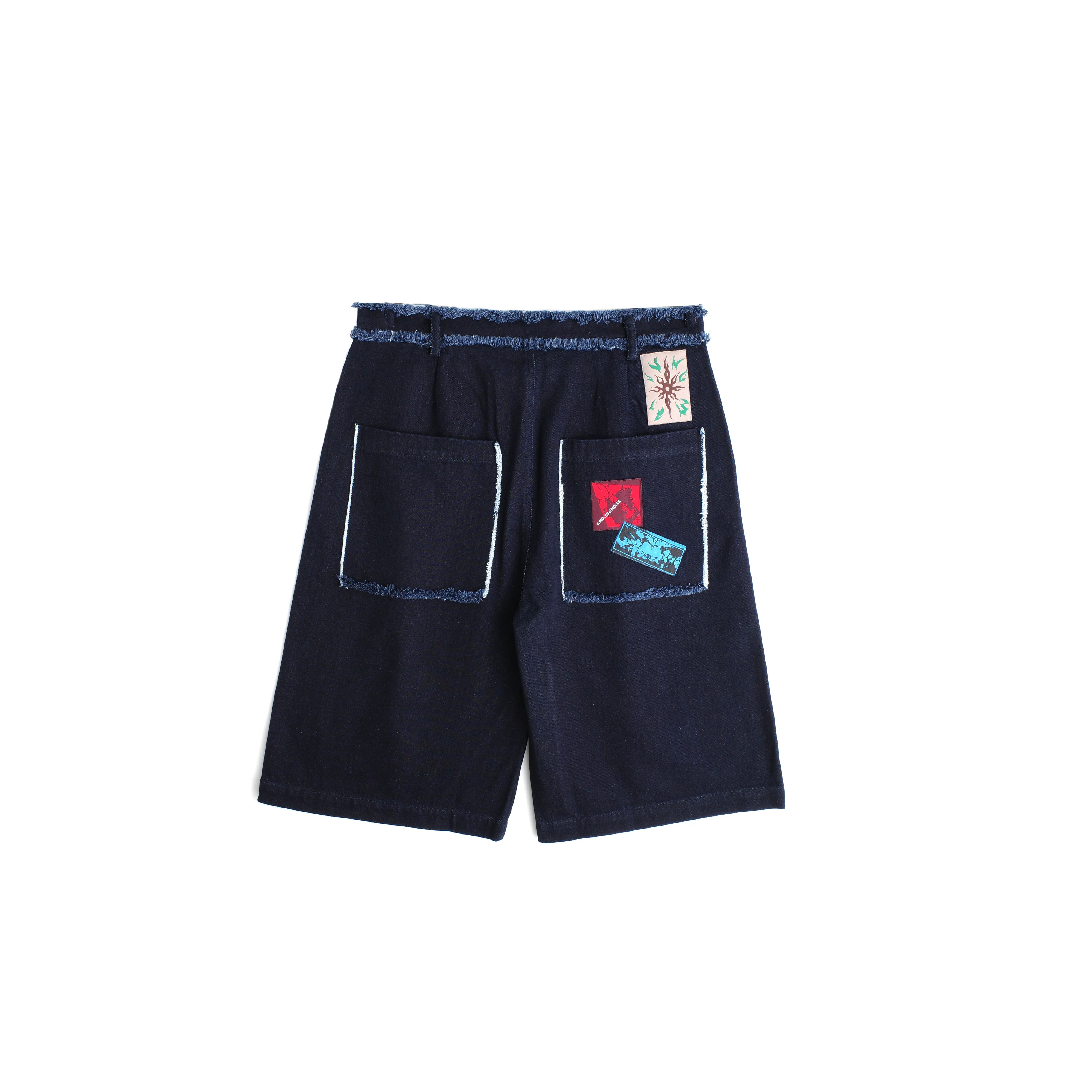 Frayed Denim Jorts - Image 2