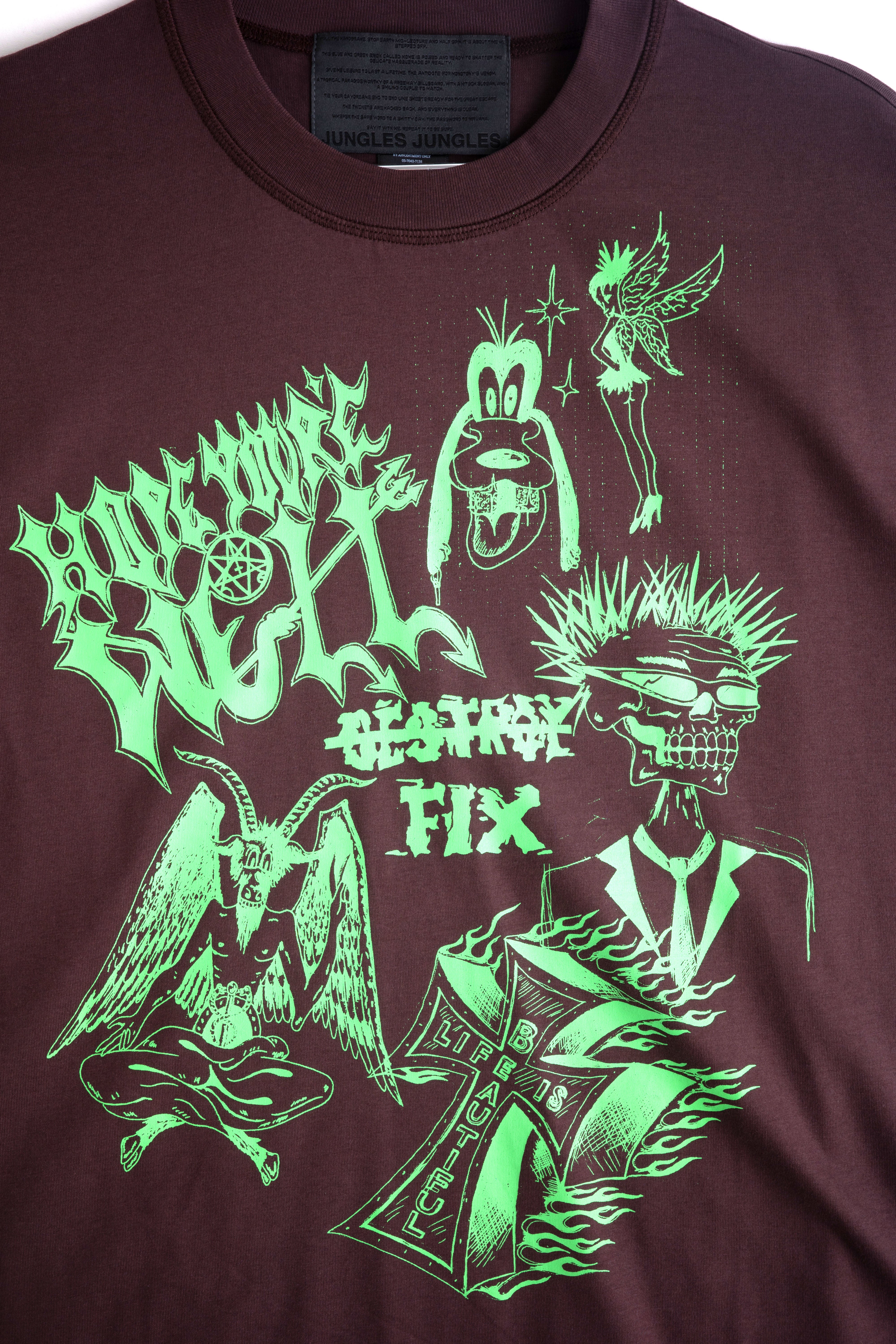 HOPE YOU'RE WELL TEE - BROWN - Image 4