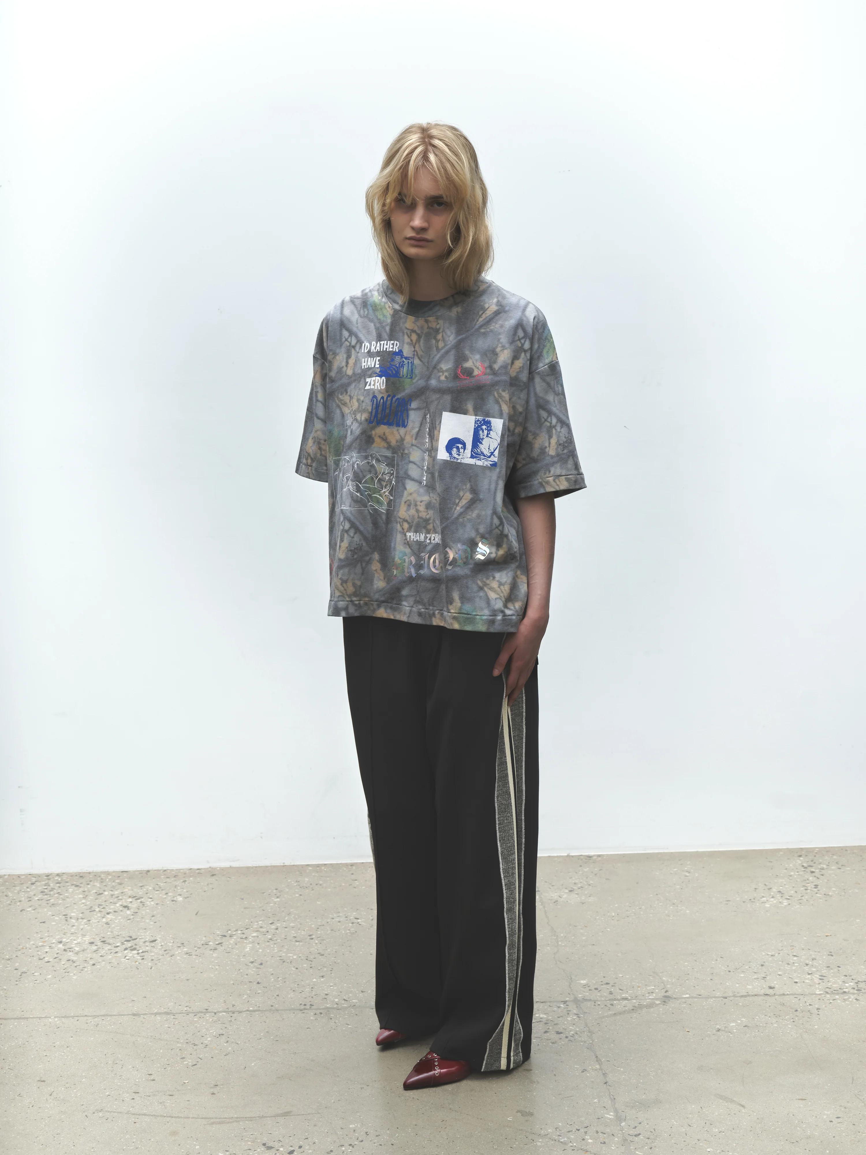 KNIT PANEL PANTS - Image 4