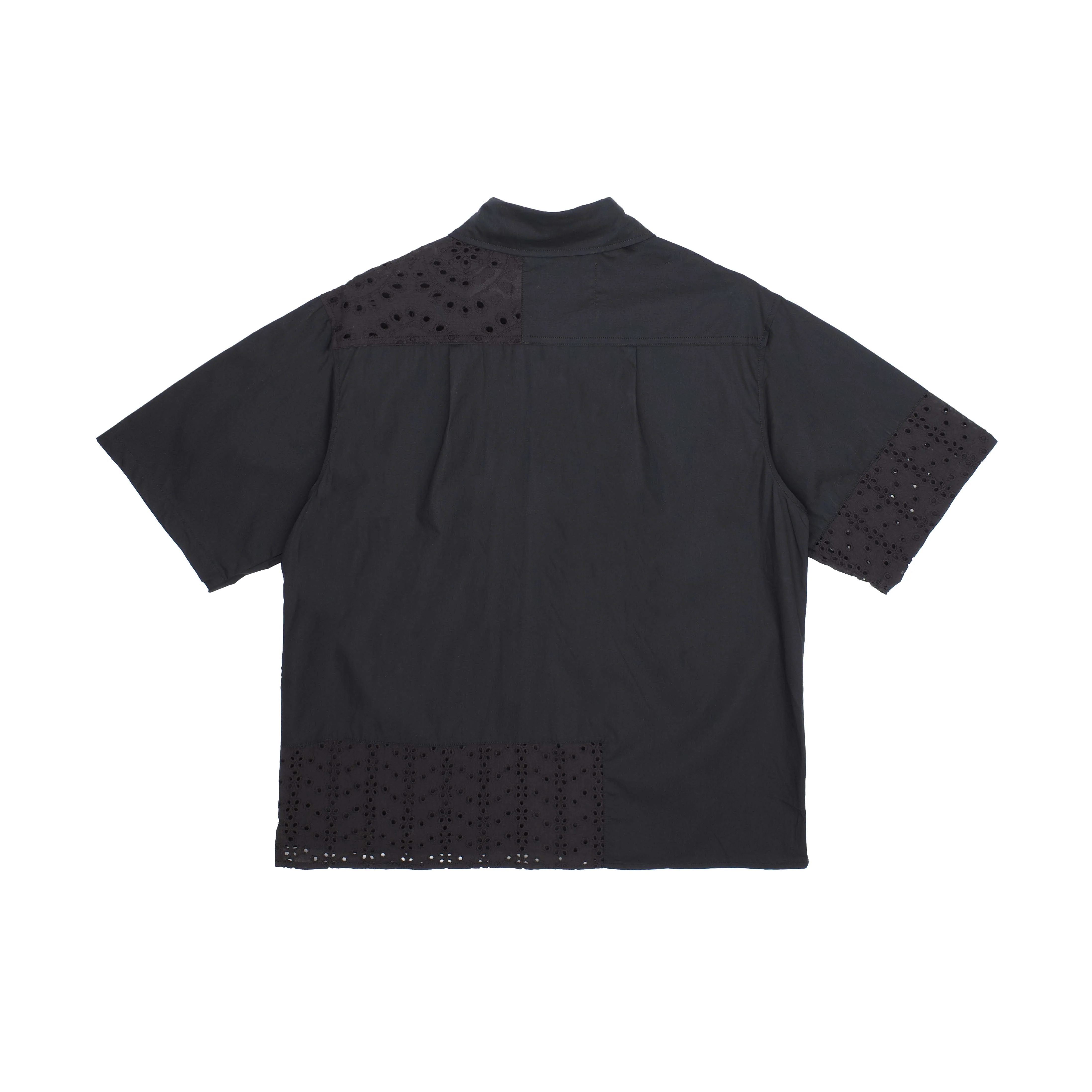 Lace Paneled Button Up Shirt - Image 3