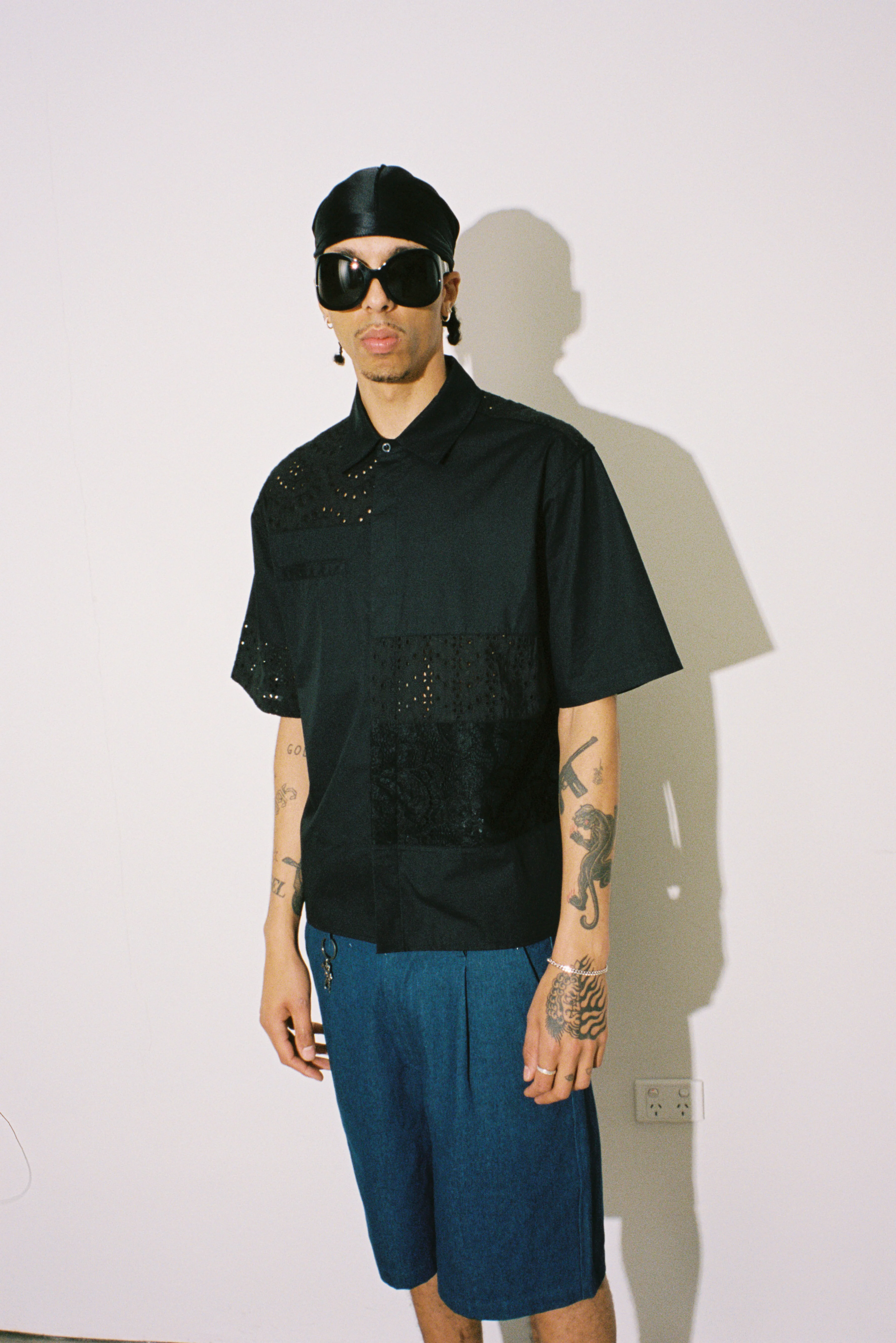 Lace Paneled Button Up Shirt - Image 4