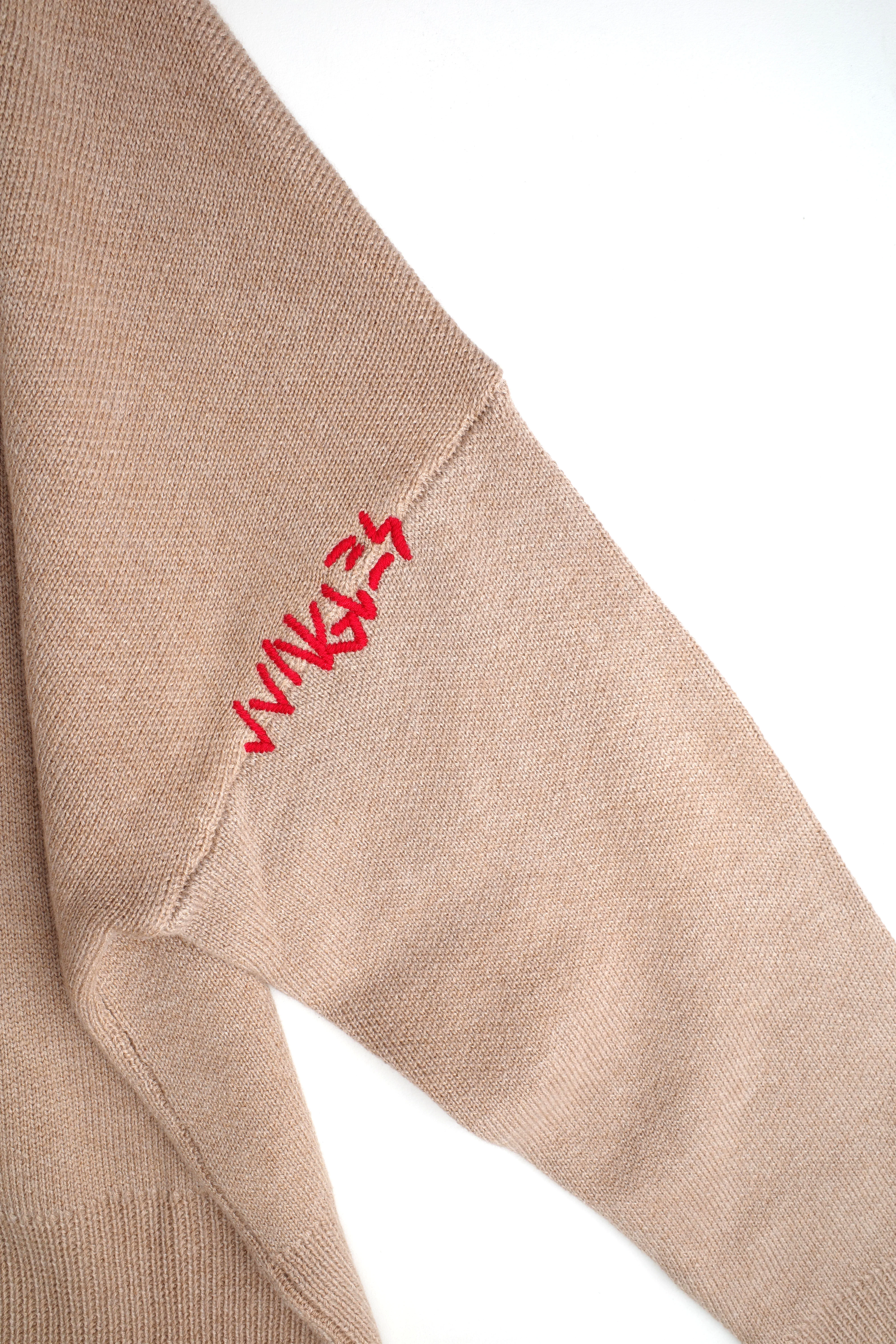 Logo V-Neck Knit Sweater - Image 4