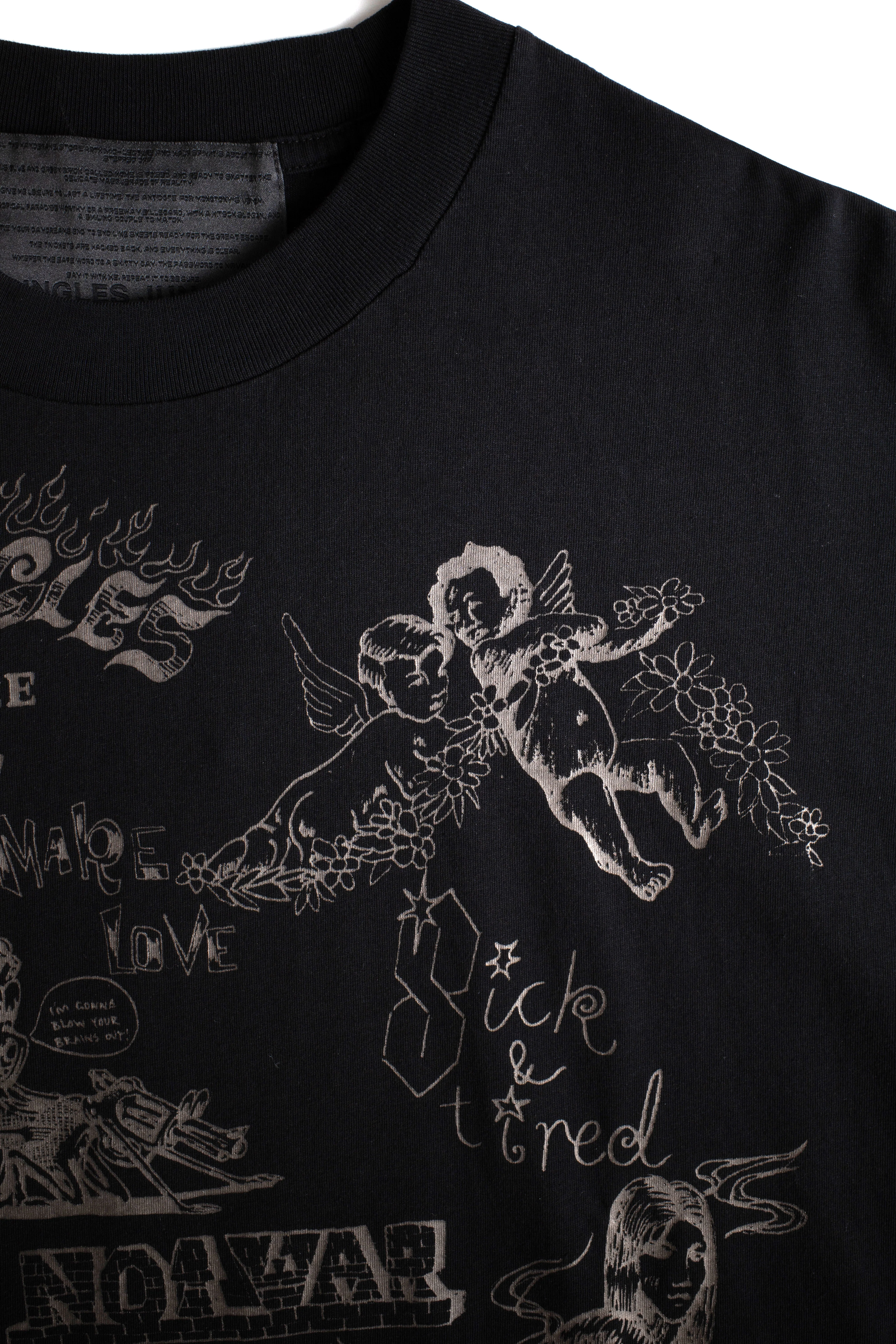 SCRIBBLES TEE BLACK - Image 3
