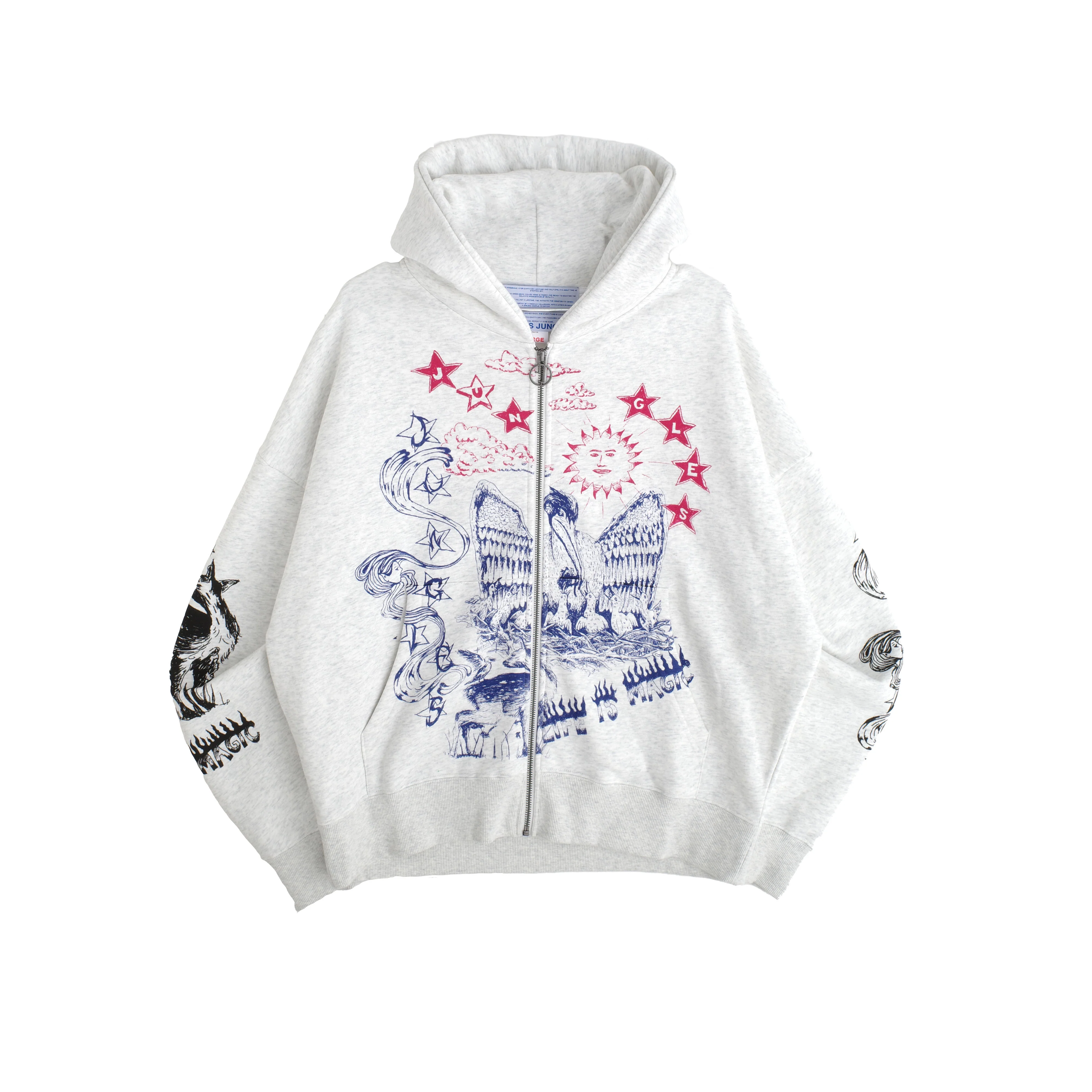 Scribbles Zip Hoodie
