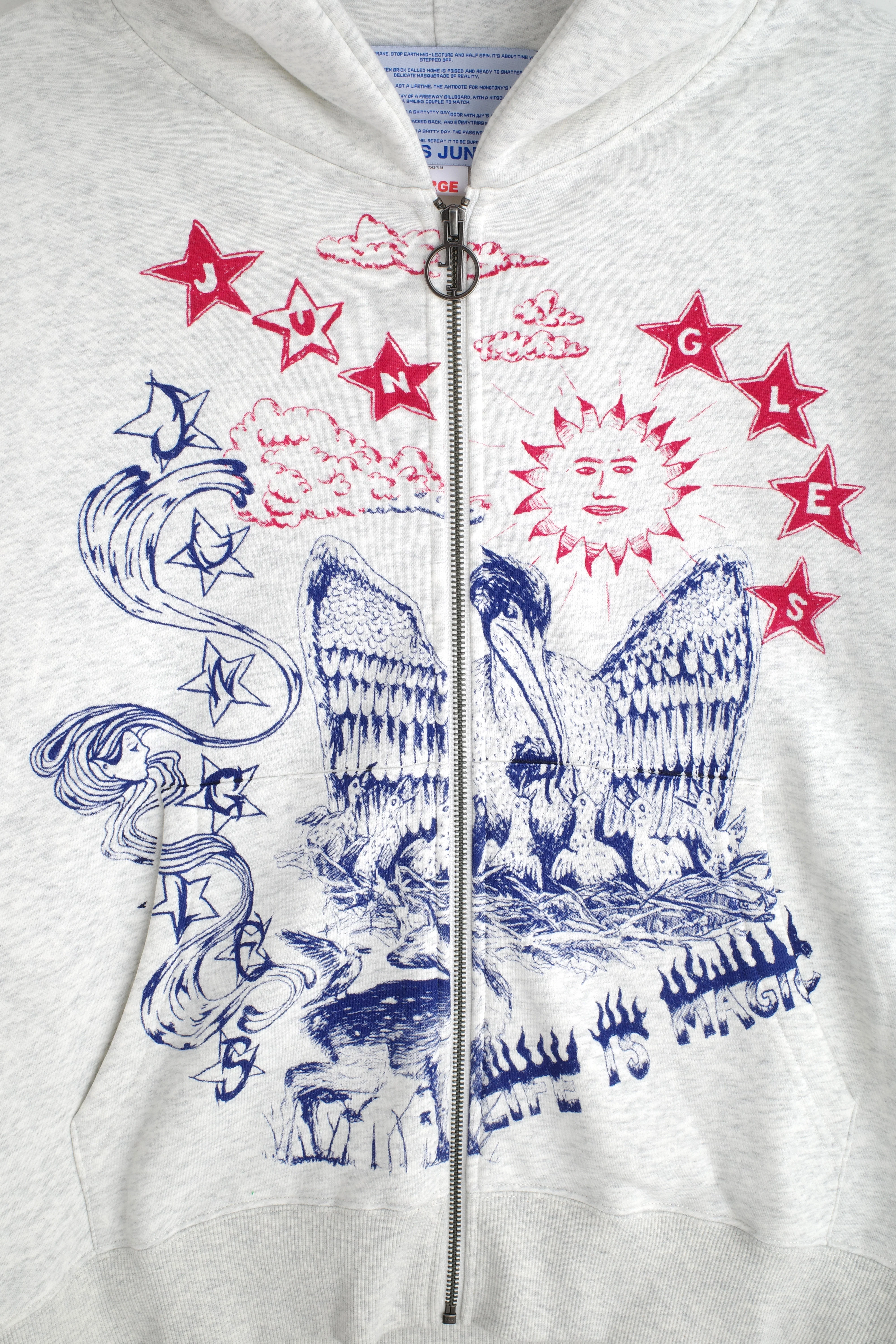 Scribbles Zip Hoodie - Image 3
