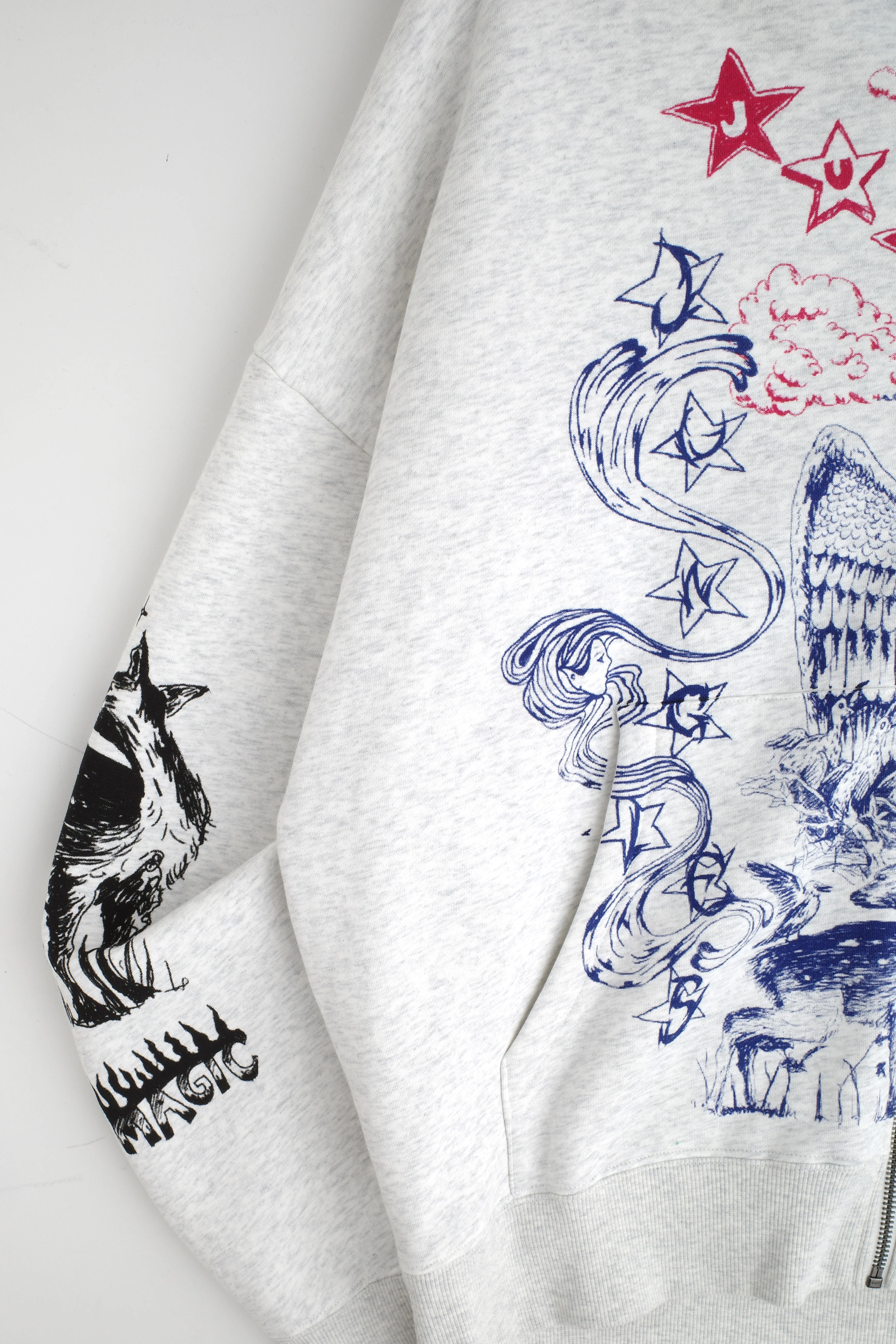 Scribbles Zip Hoodie - Image 7