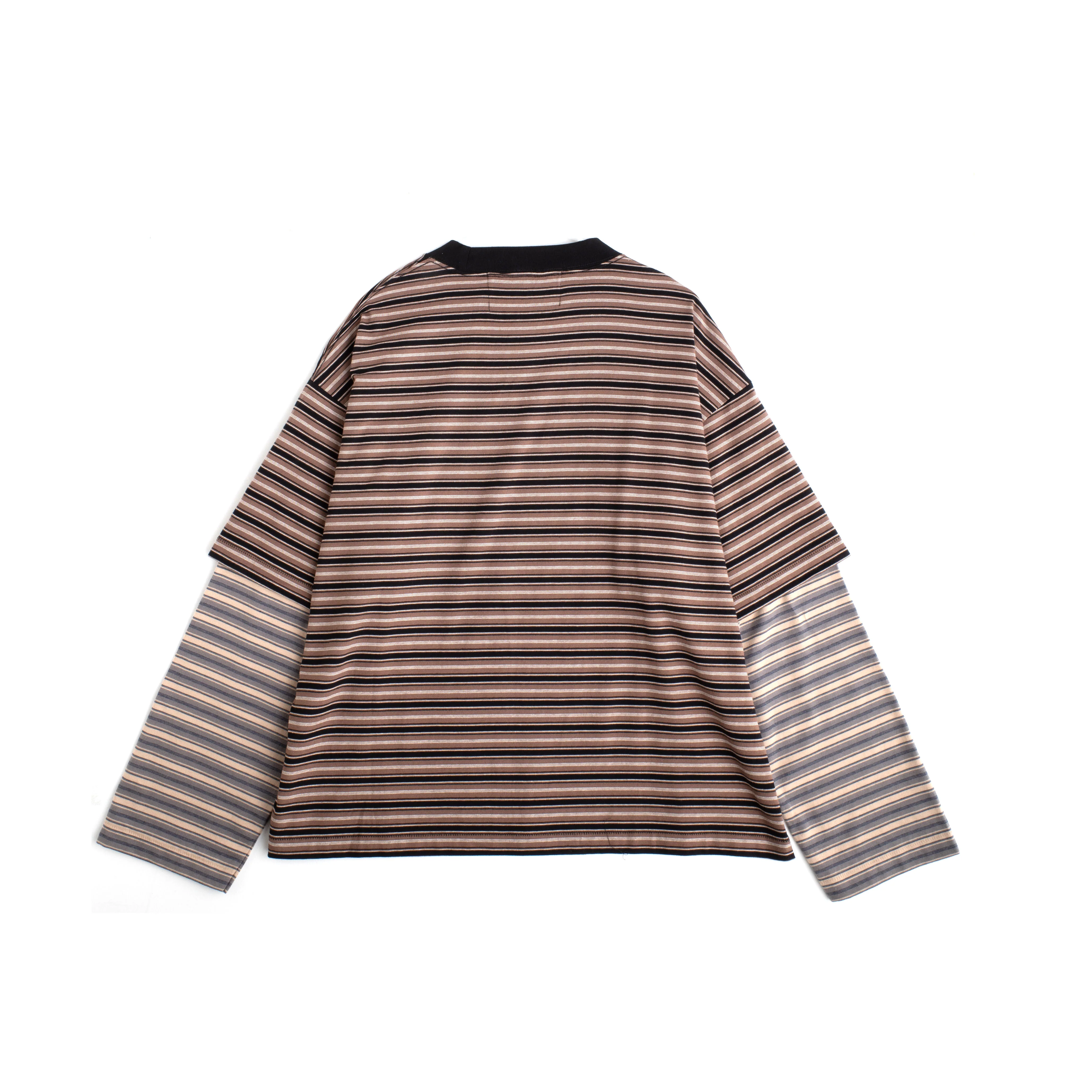 SKELETON STRIPE DOUBLE SLEEVE TEE - Image 3