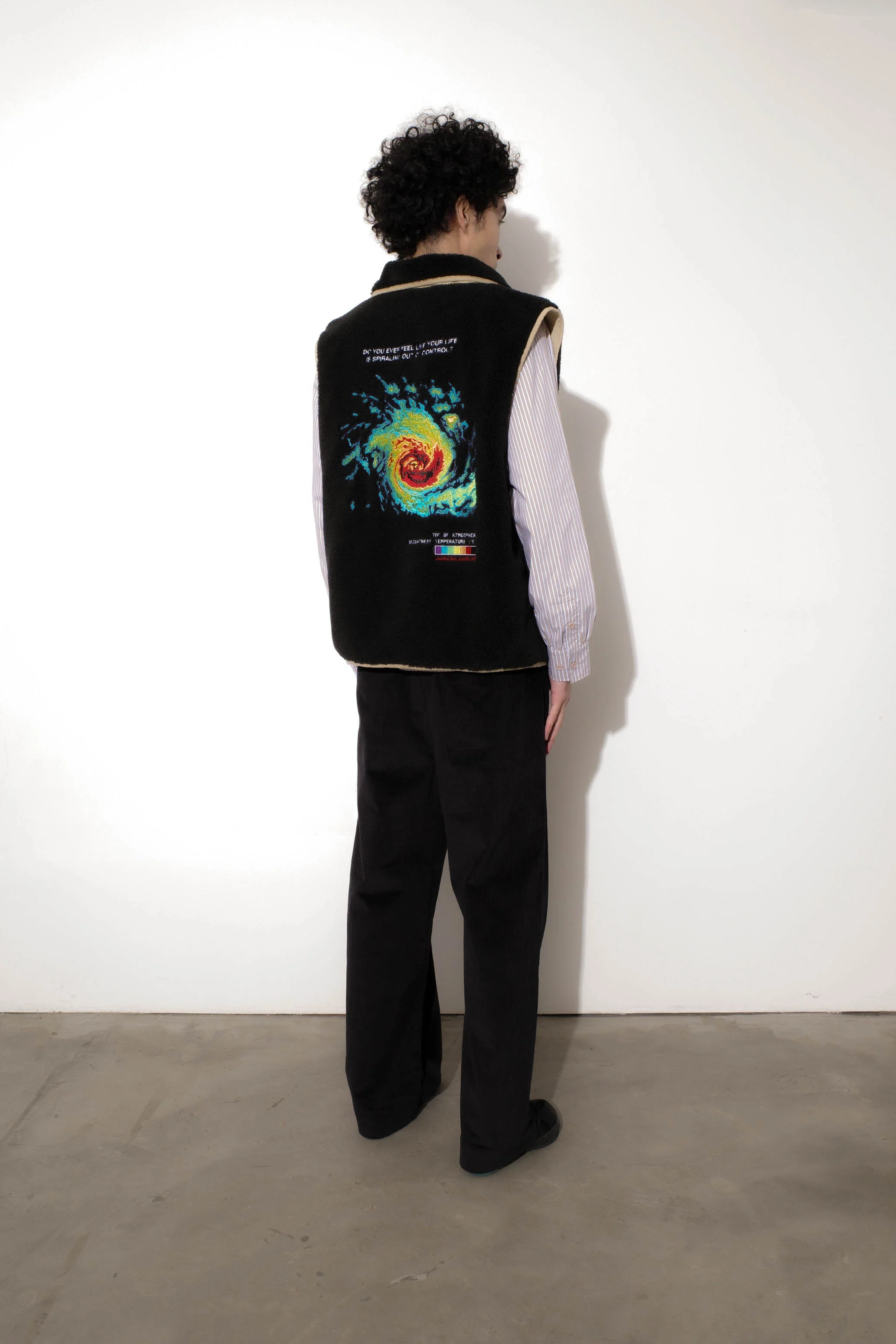 Spiraling Sherpa Vest - Image 11