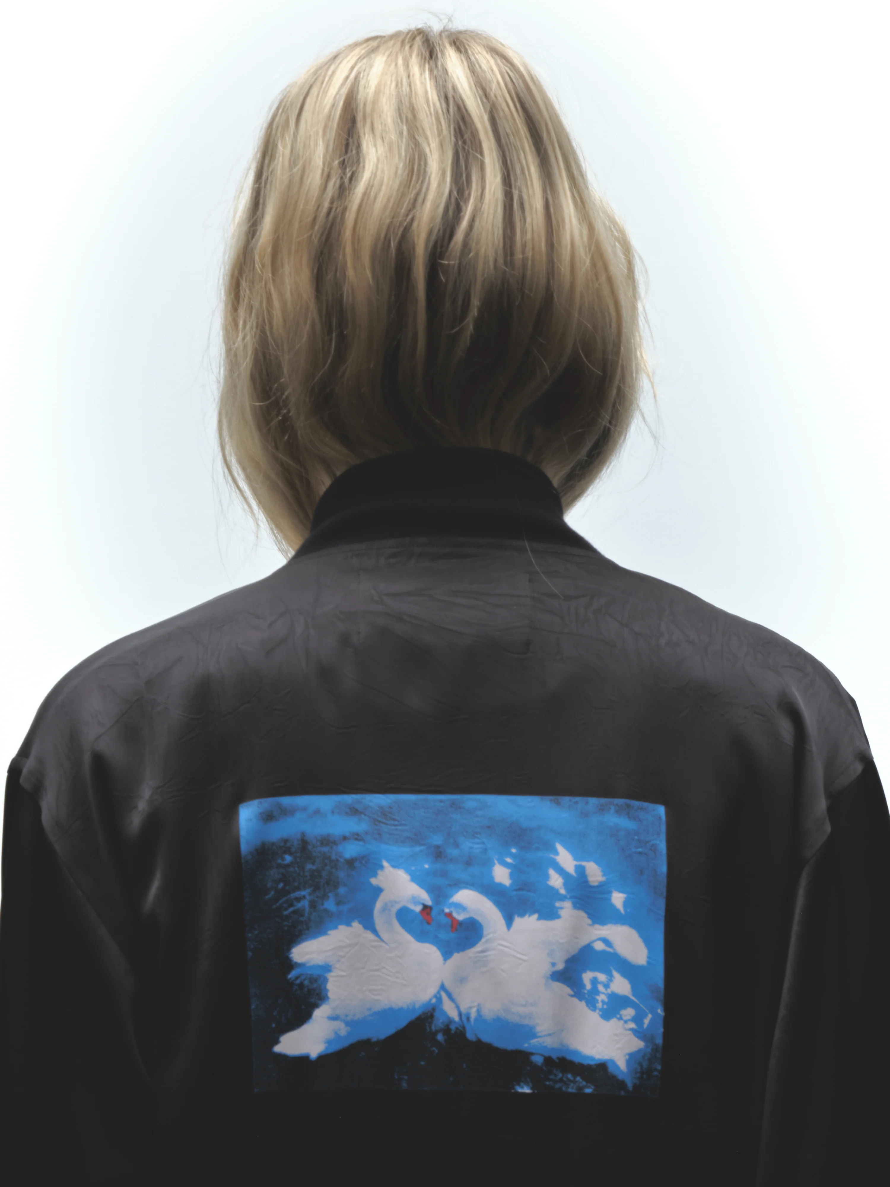 SWANS SATIN JACKET - Image 5