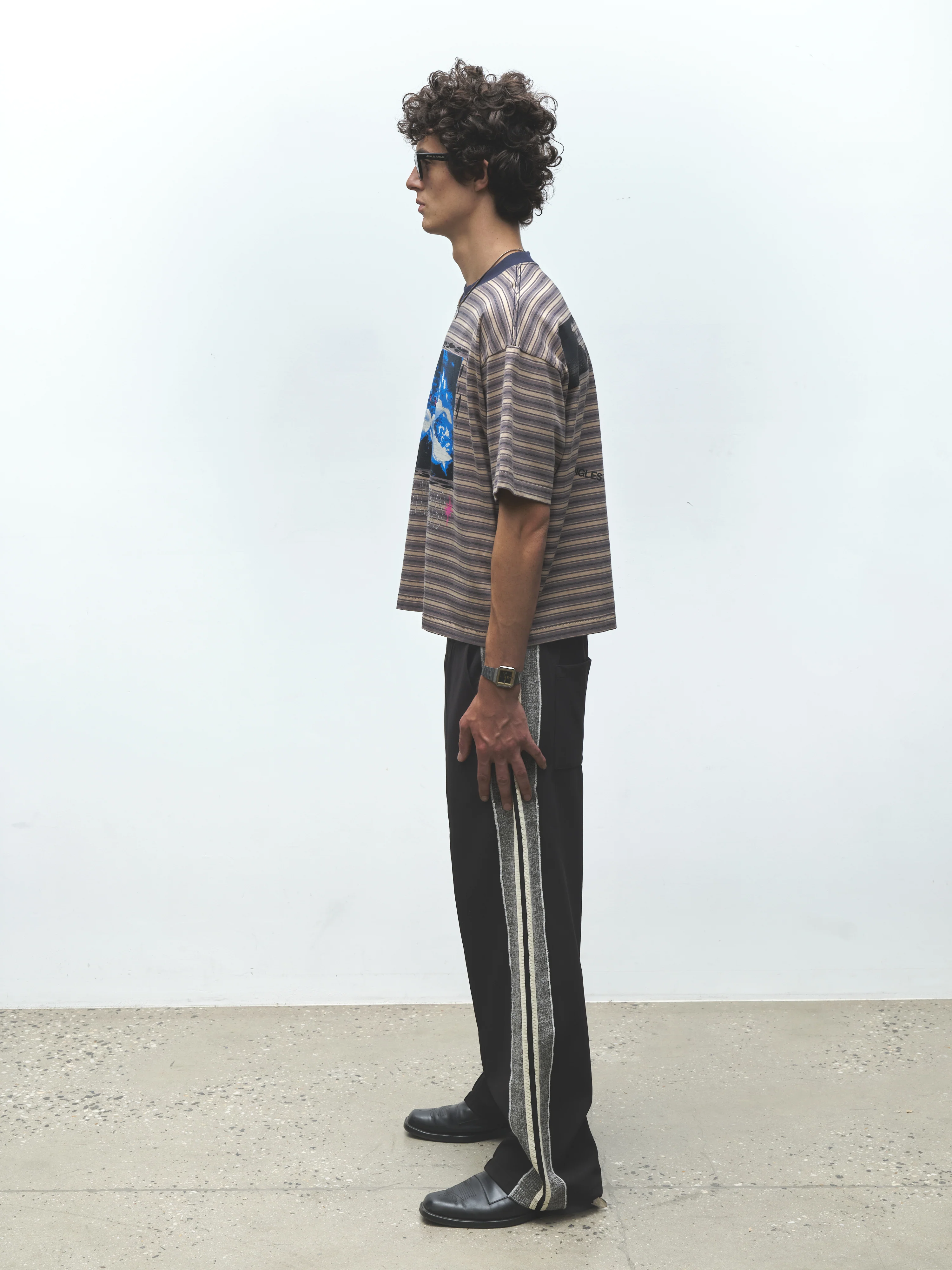 KNIT PANEL PANTS - Image 5
