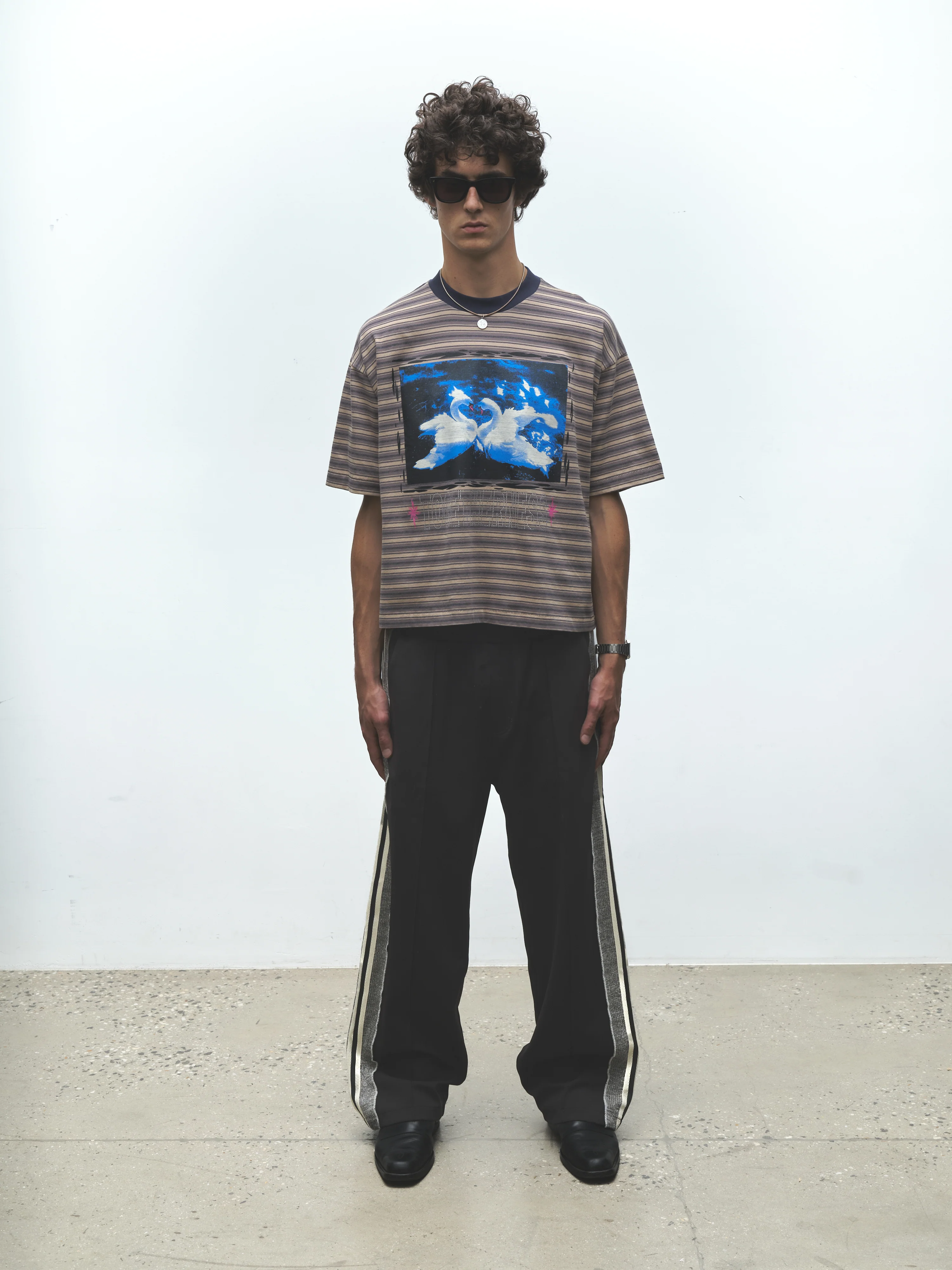 KNIT PANEL PANTS - Image 6