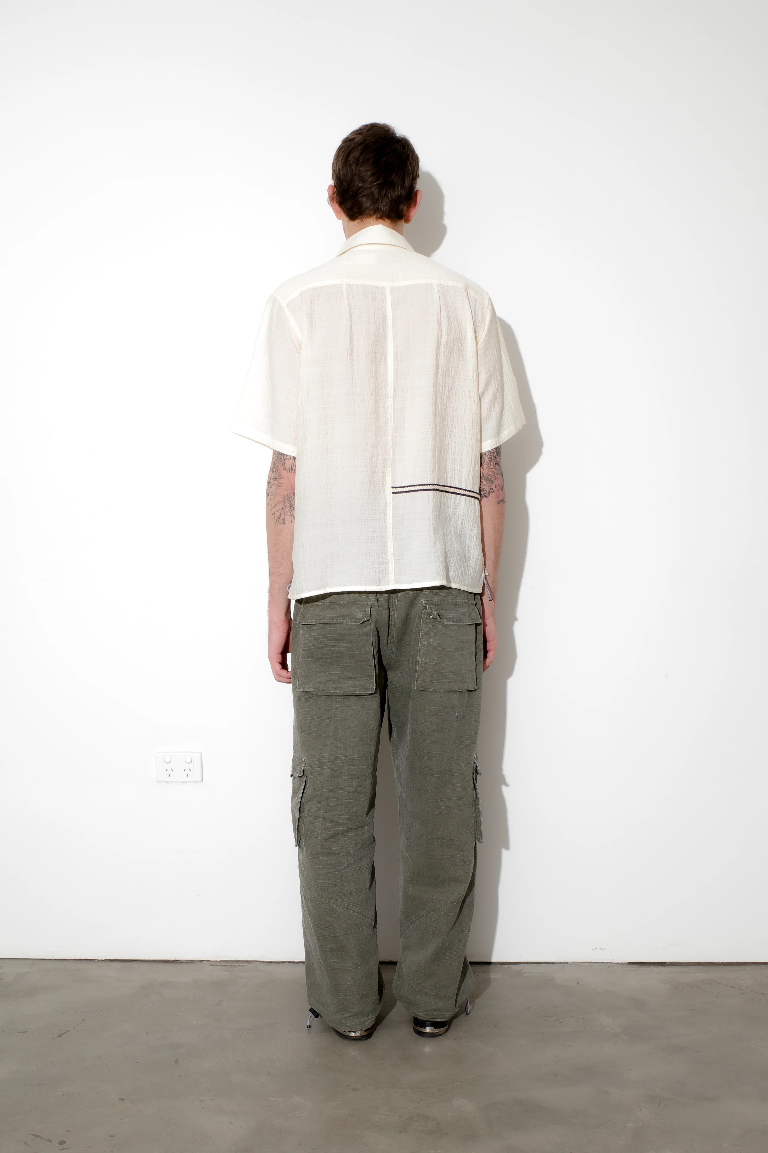 Weave Trim Button Up Shirt - Image 6